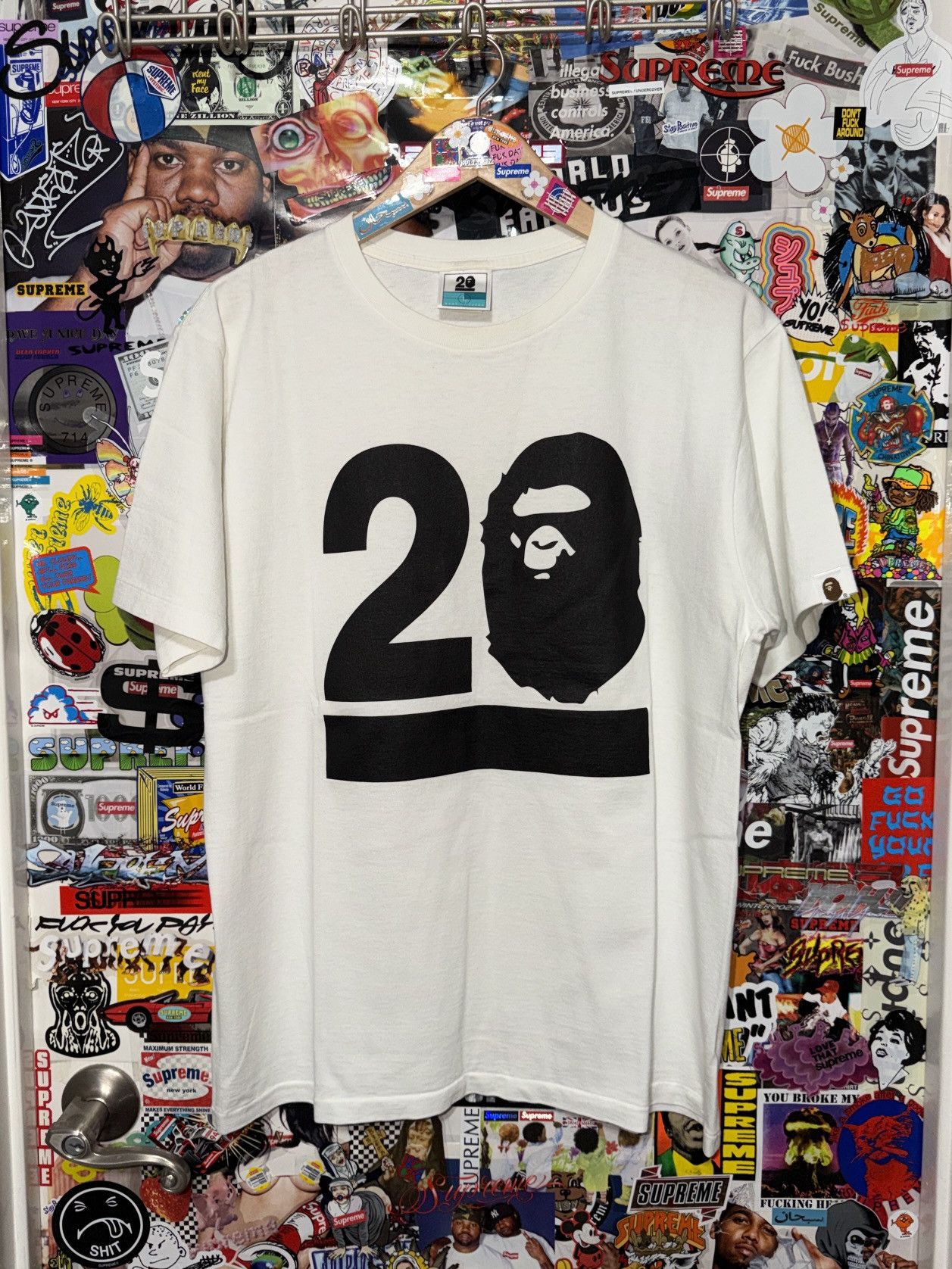Bape 2013 Bape 20th Anniversary Artists Tee White Large L RARE Size US L / EU 52-54 / 3 - 2 Thumbnail