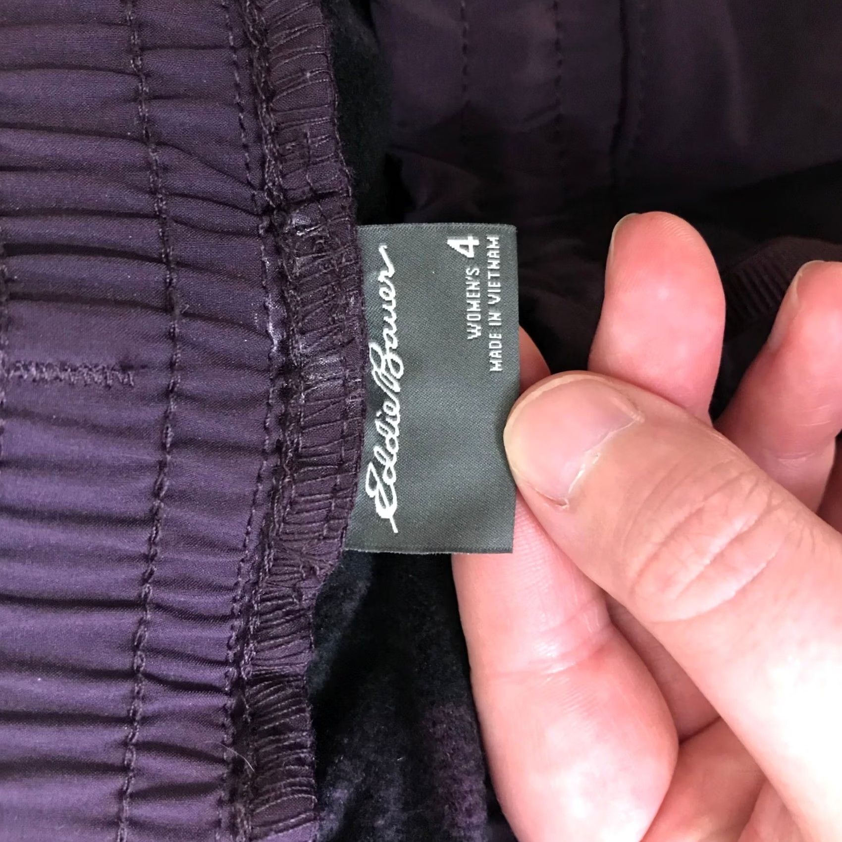 Eddie Bauer Eddie Bauer Womens Jogger Pants Purple Fleece Lined Pockets Thermal Drawstring Relaxed 4 Size 27" / US 4 / IT 40 - 7 Thumbnail