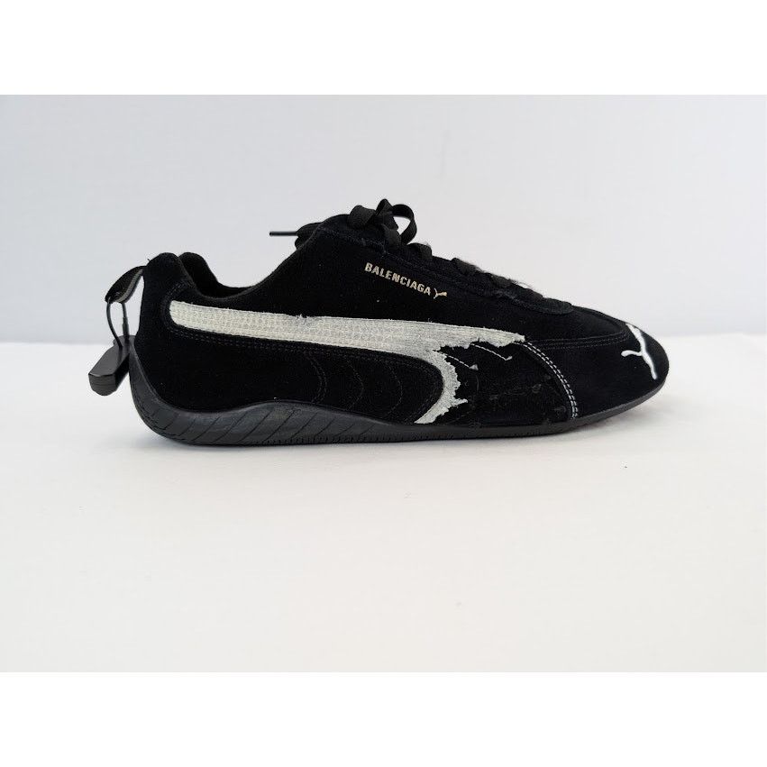 Balenciaga × Puma o1rshd1 Q:3 / Speedcat Destroyed Low Top Sneaker in Black Size US 11 / EU 44 - 4 Thumbnail