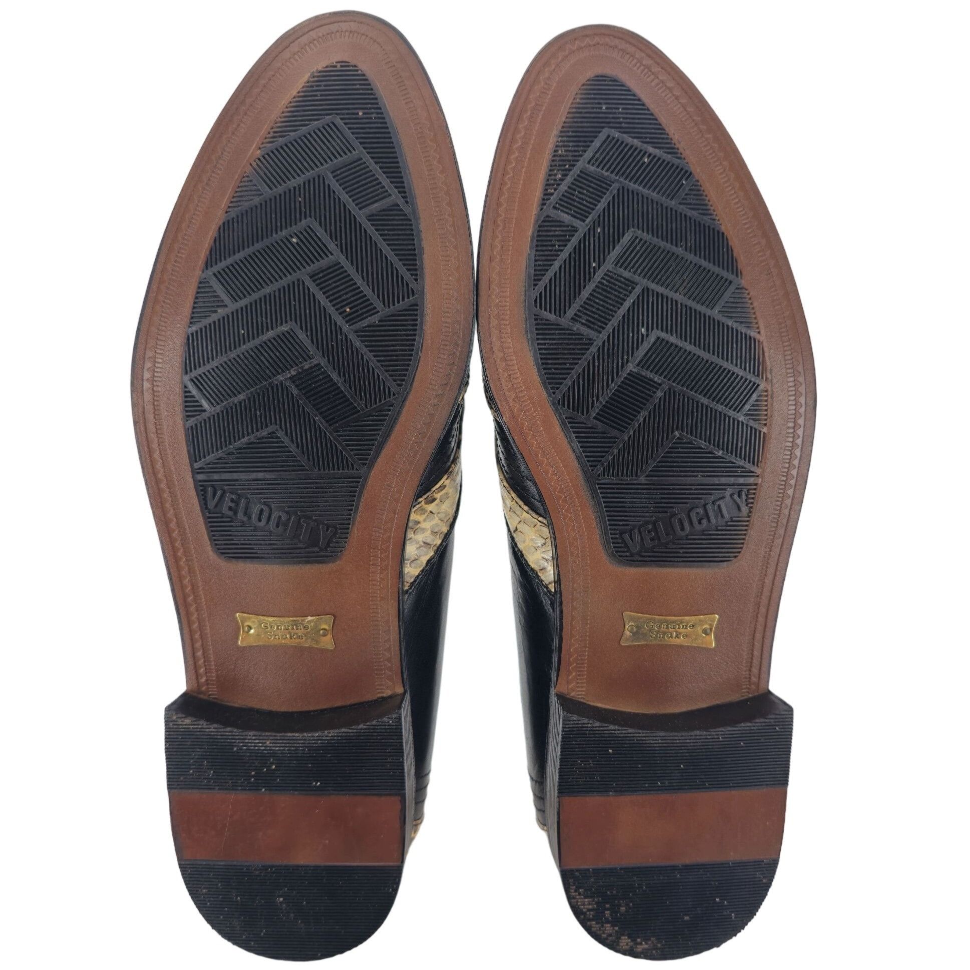 Other Vintage NEW Exotic Snakeskin 10.5D Dress Shoes Natural Cream Size US 10.5 / EU 43-44 - 3 Thumbnail