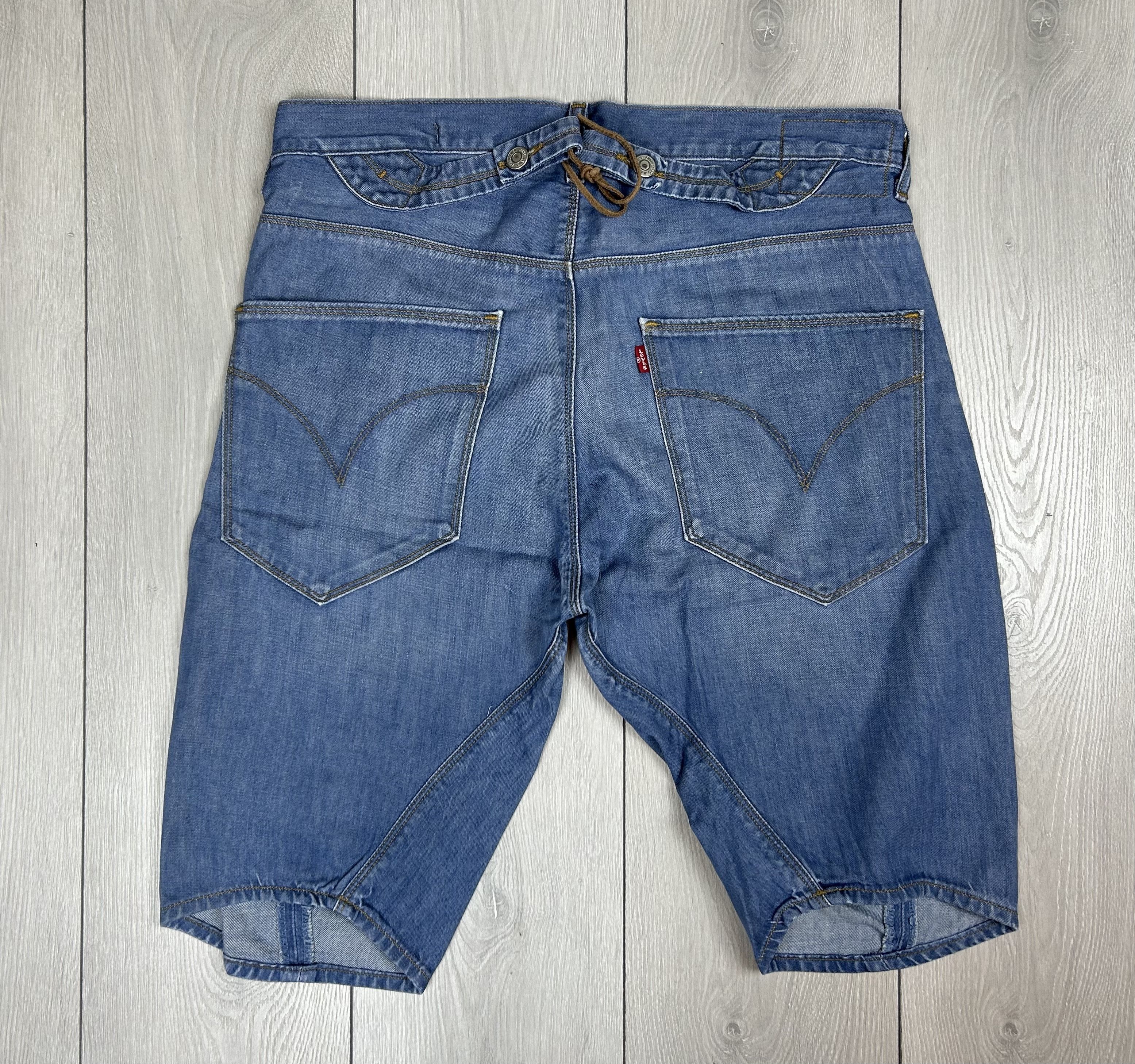 Levi's Vintage Clothing Levis Engineered Denim Shorts Buckle Back Tag Size L Blue Size US 34 / EU 50 - 1 Thumbnail