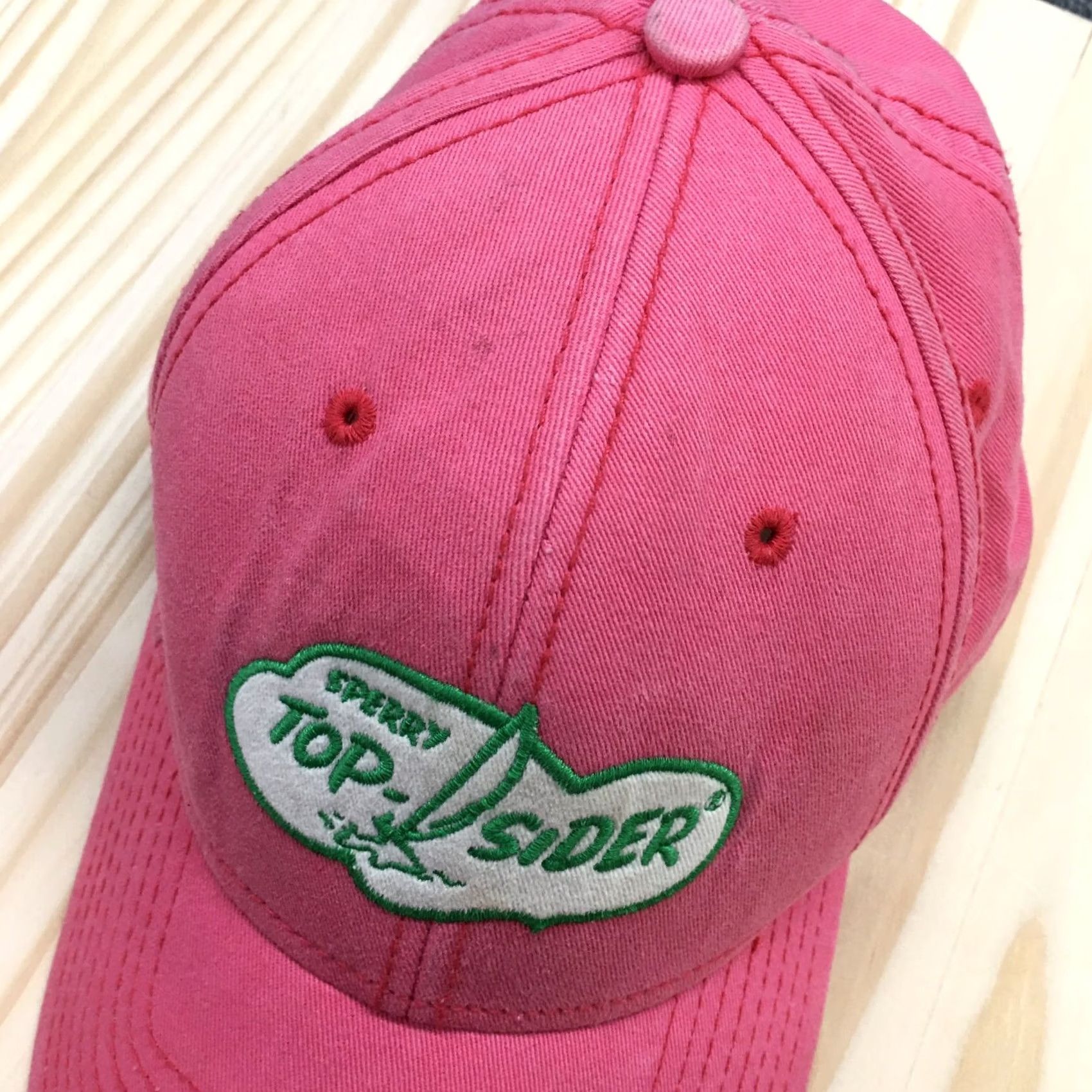 Sperry Sperry Top Sider Baseball Cap Womens Pink One Size Curved Brim Embroidered Logo Size ONE SIZE - 3 Thumbnail
