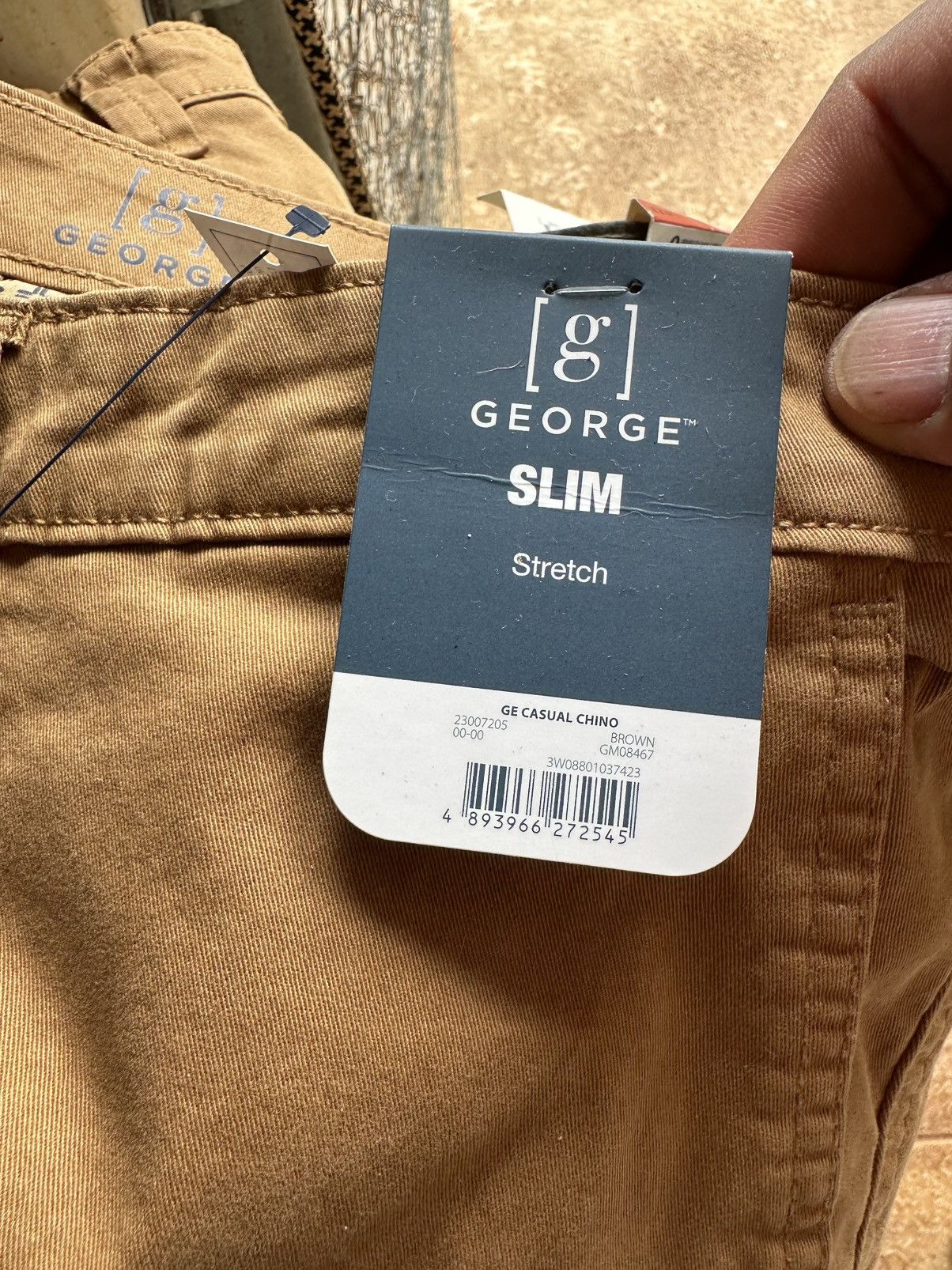 George New George Stretch Fit Pants Men's Size 42x30 Chino Brown Size US 42 / EU 58 - 5 Thumbnail