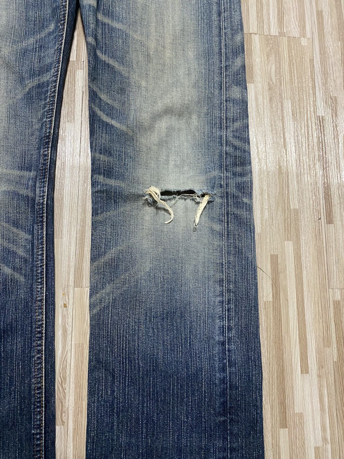 Edwin 🔥Thrash Exclusive Vintage Edwin Rusty Distress Denim Jean Size US 28 / EU 44 - 8 Thumbnail