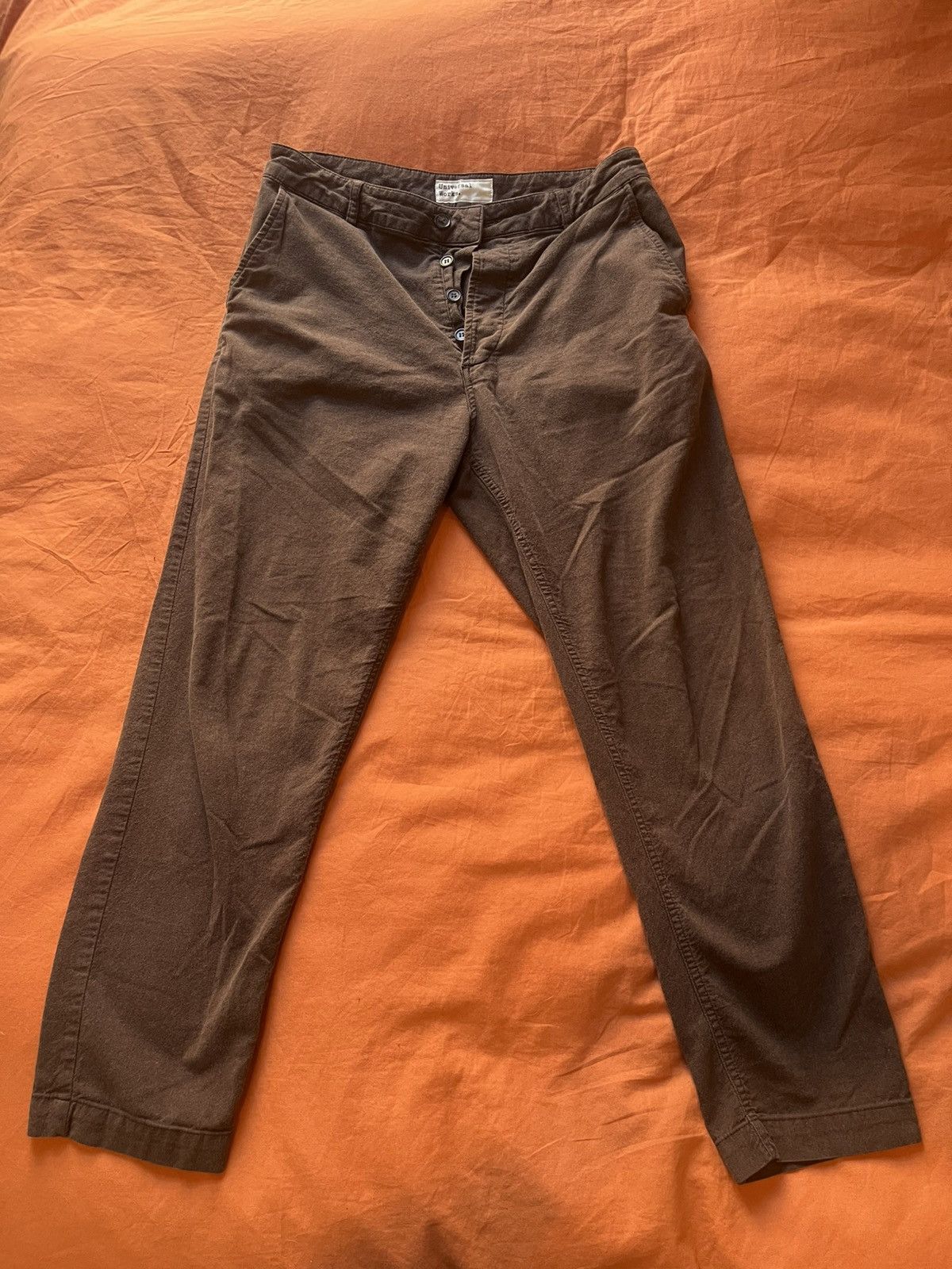 Universal Works Universal Works Military Chino Chocolate W30 Size US 31 - 1 Thumbnail
