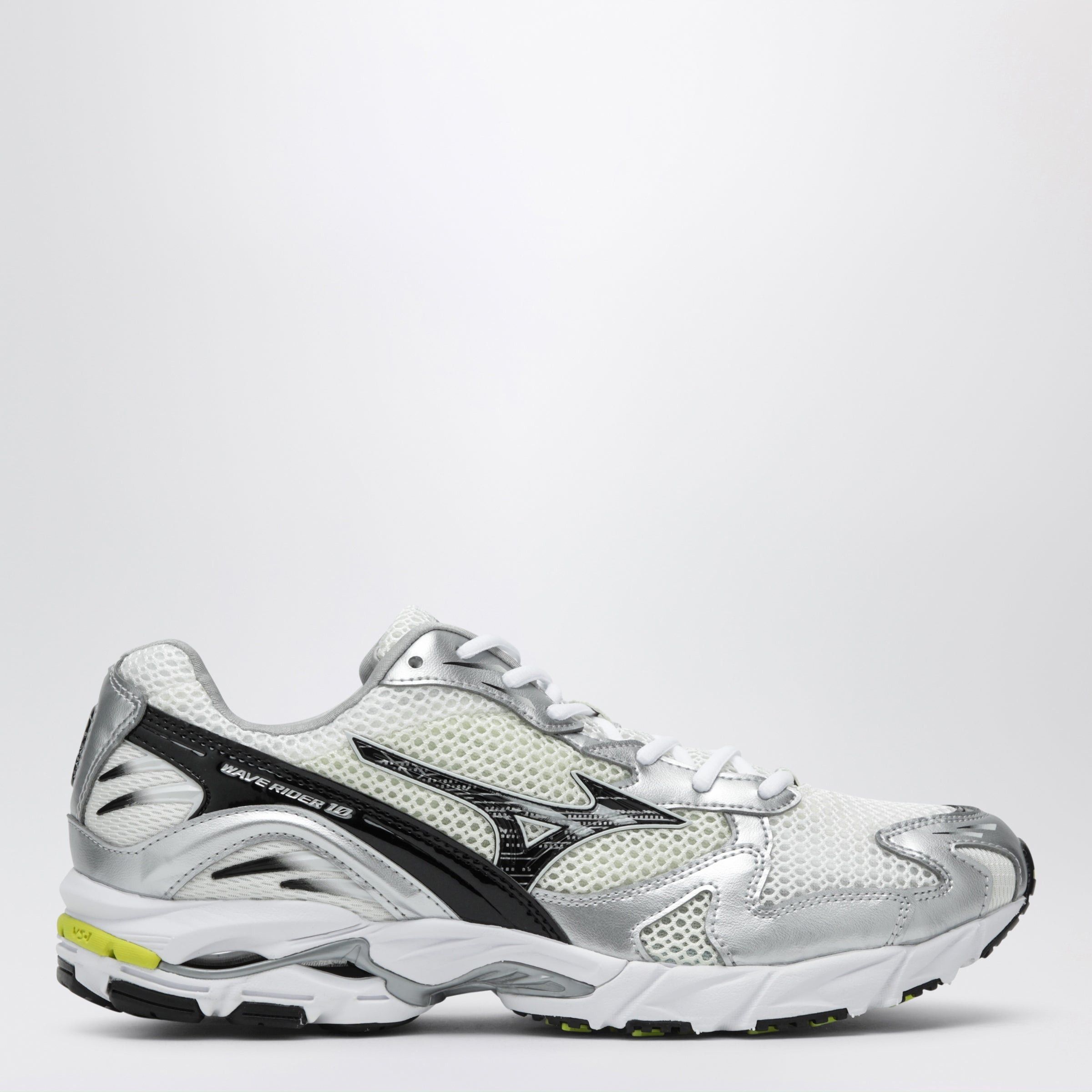 Mizuno Mizuno Sneakers Slwave Rider 10 Snow White/Black/Sylvan Green Size US 8 / EU 41 - 1 Thumbnail