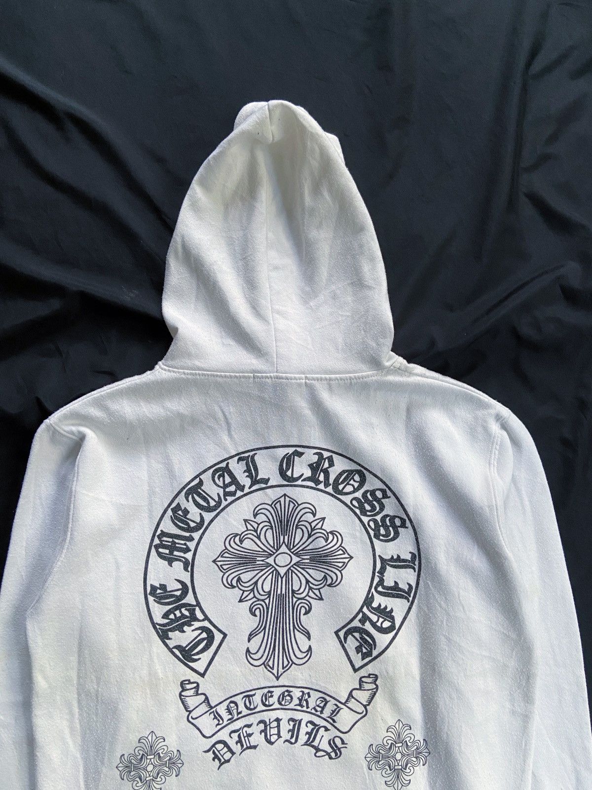 Japanese Brand DEVILS INTEGRAL THE METAL CROSS LINE HOODIE Size US M / EU 48-50 / 2 - 11 Thumbnail