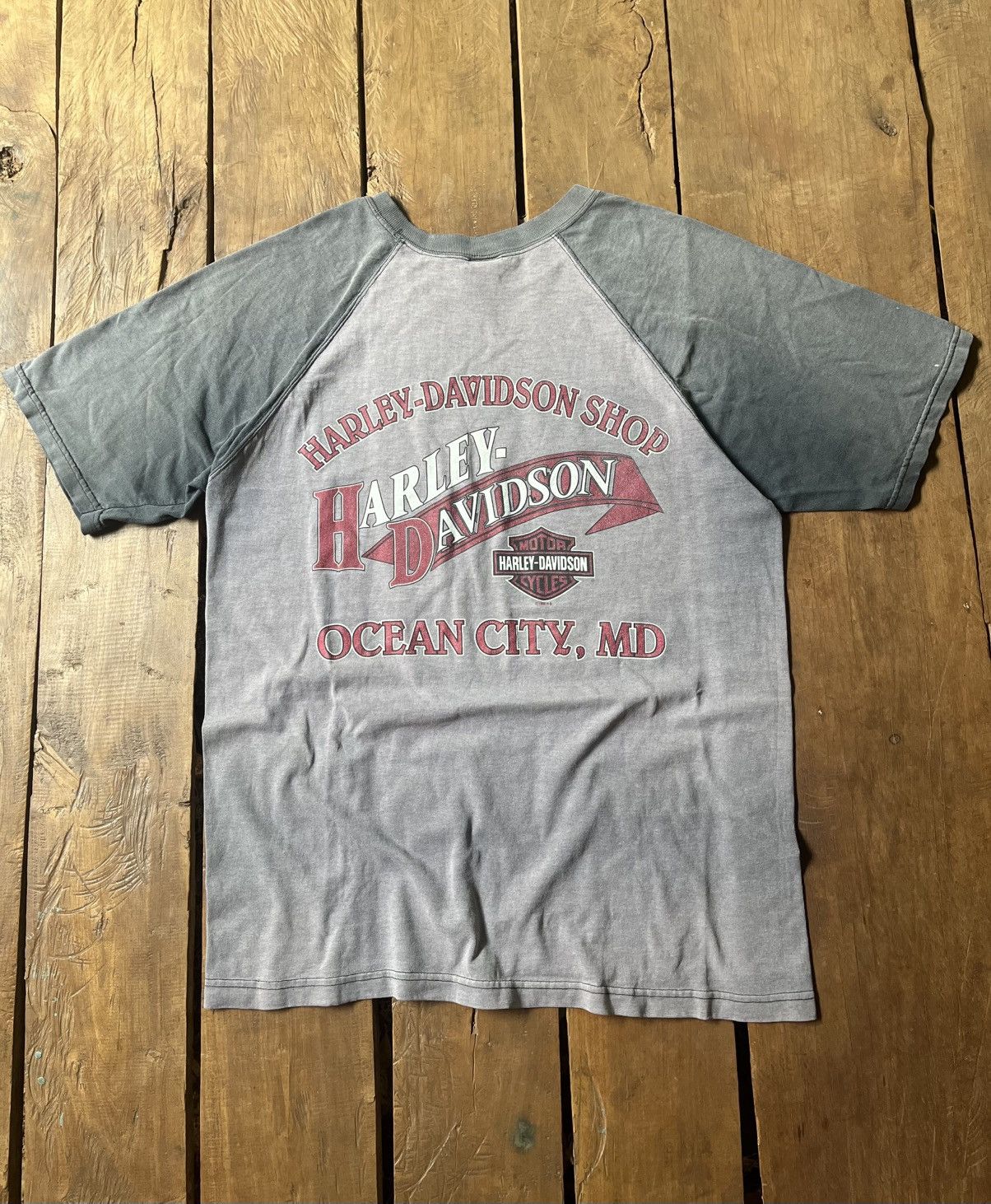 Vintage Faded H-D 90s’ tee grunge Size US L / EU 52-54 / 3 - 2 Thumbnail