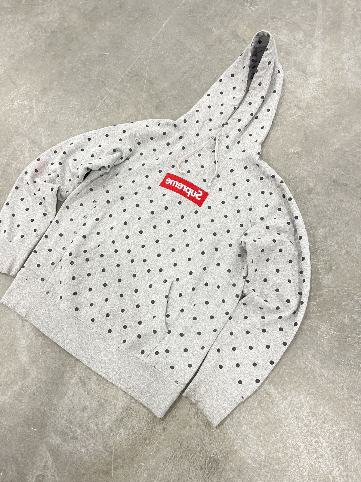 Comme des Garcons SHIRT × Supreme Supreme x CDG Polka Dot Box Logo Hoodie 2012 M Size US M / EU 48-50 / 2 - 10 Thumbnail