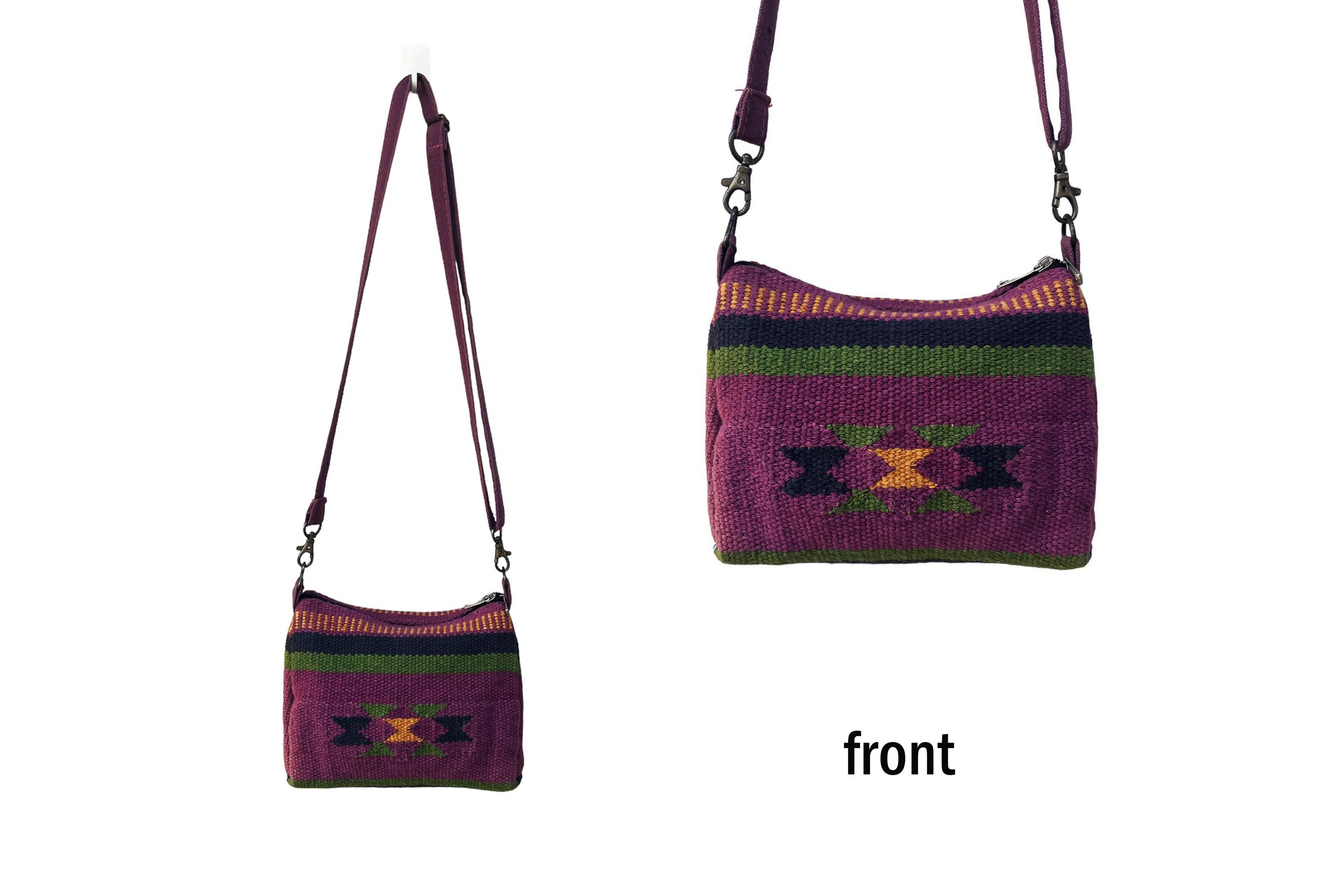 Vintage Small size Hand Loom Crossbody Bag, native American style Size ONE SIZE - 2 Thumbnail