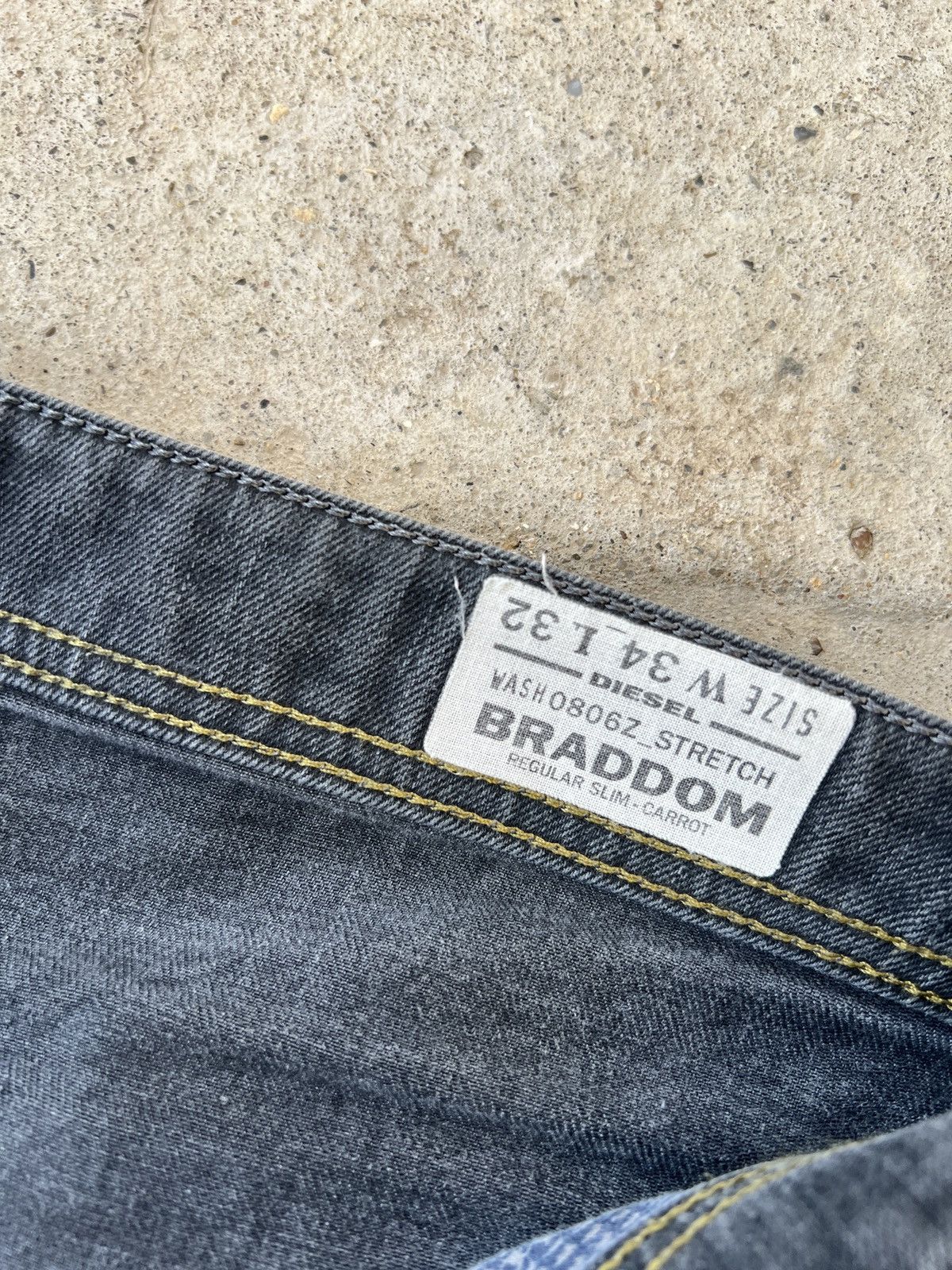 Diesel Diesel Braddom Stretch Jeans Size US 34 / EU 50 - 4 Thumbnail