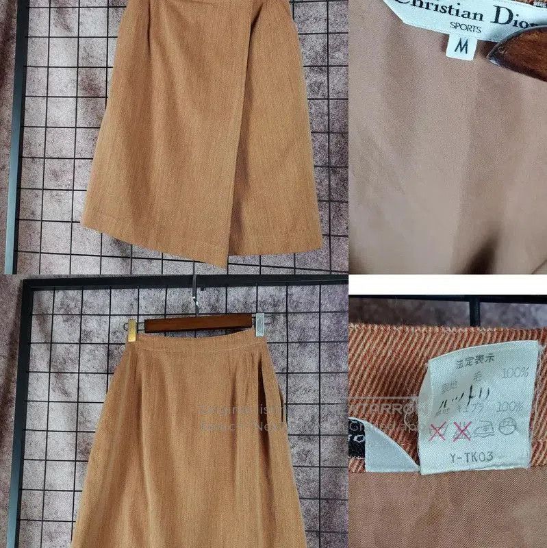 Dior Dior A-line Wool Skirt in Orange . Size 23" - 1 Thumbnail
