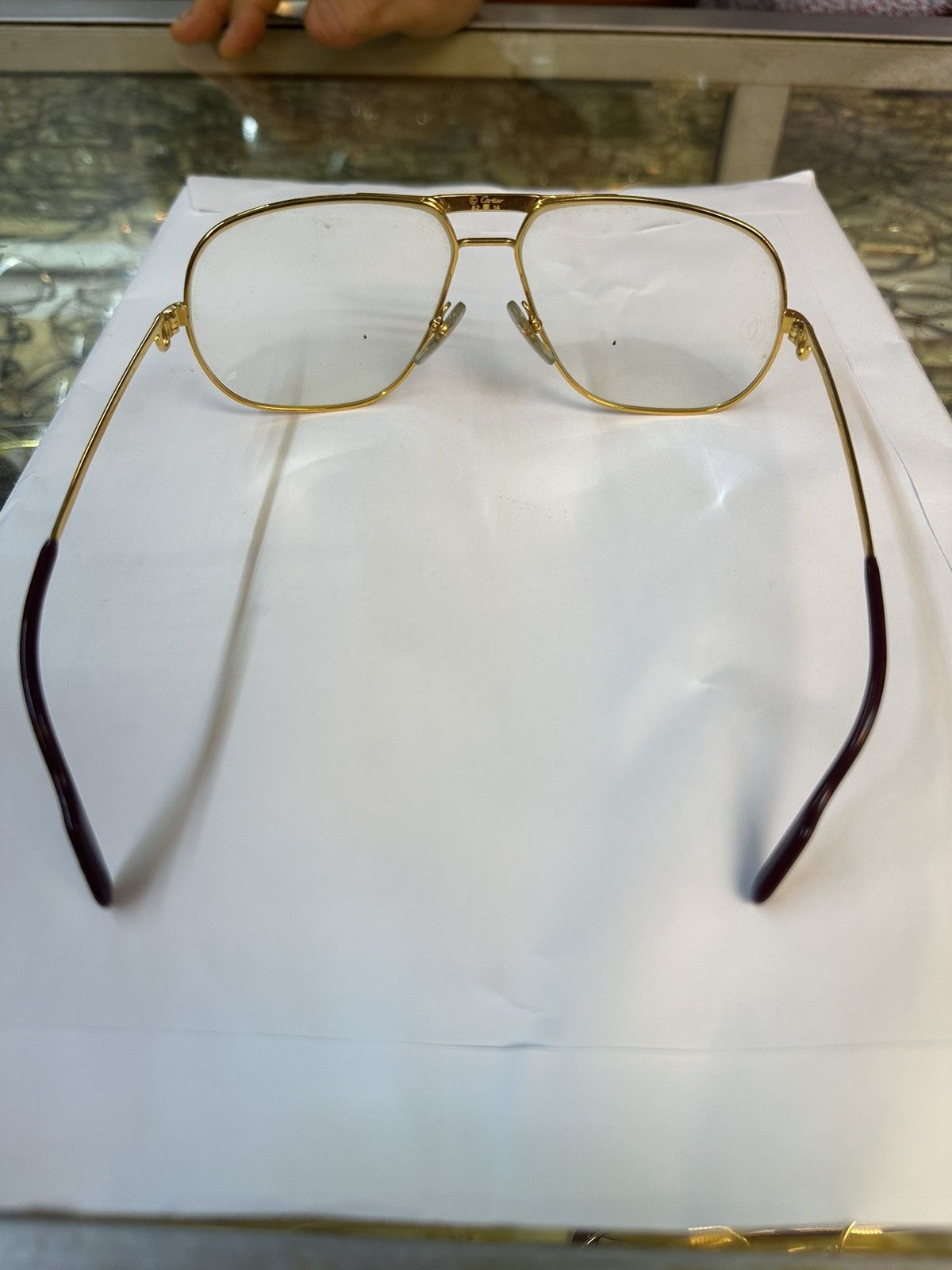 Cartier NOS 80’s Cartier GOLD Vintage Sunglasses 62 ⏹️ 14 Size ONE SIZE - 6 Thumbnail