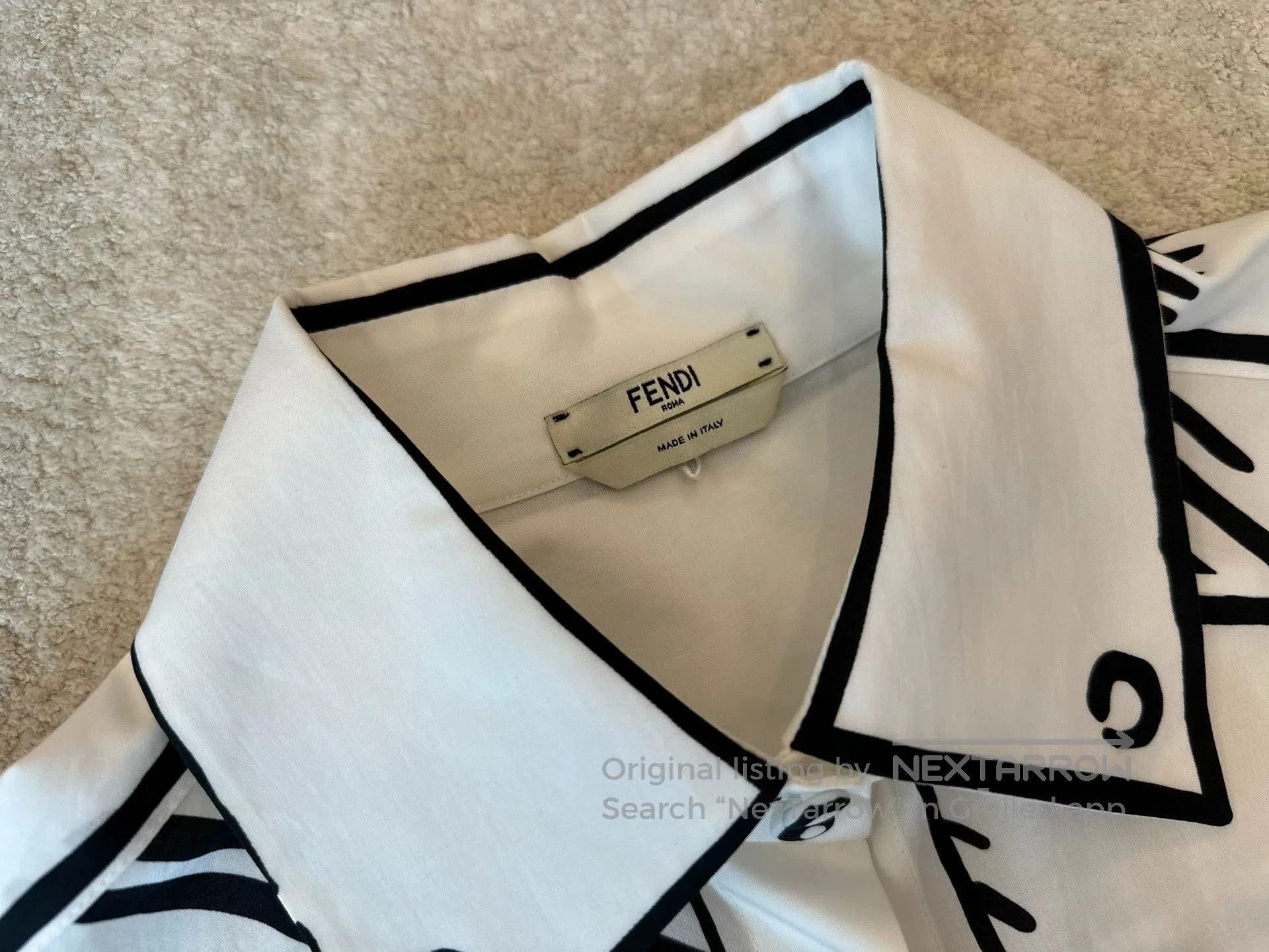 Fendi Women's Runway Button-Up Shirt.