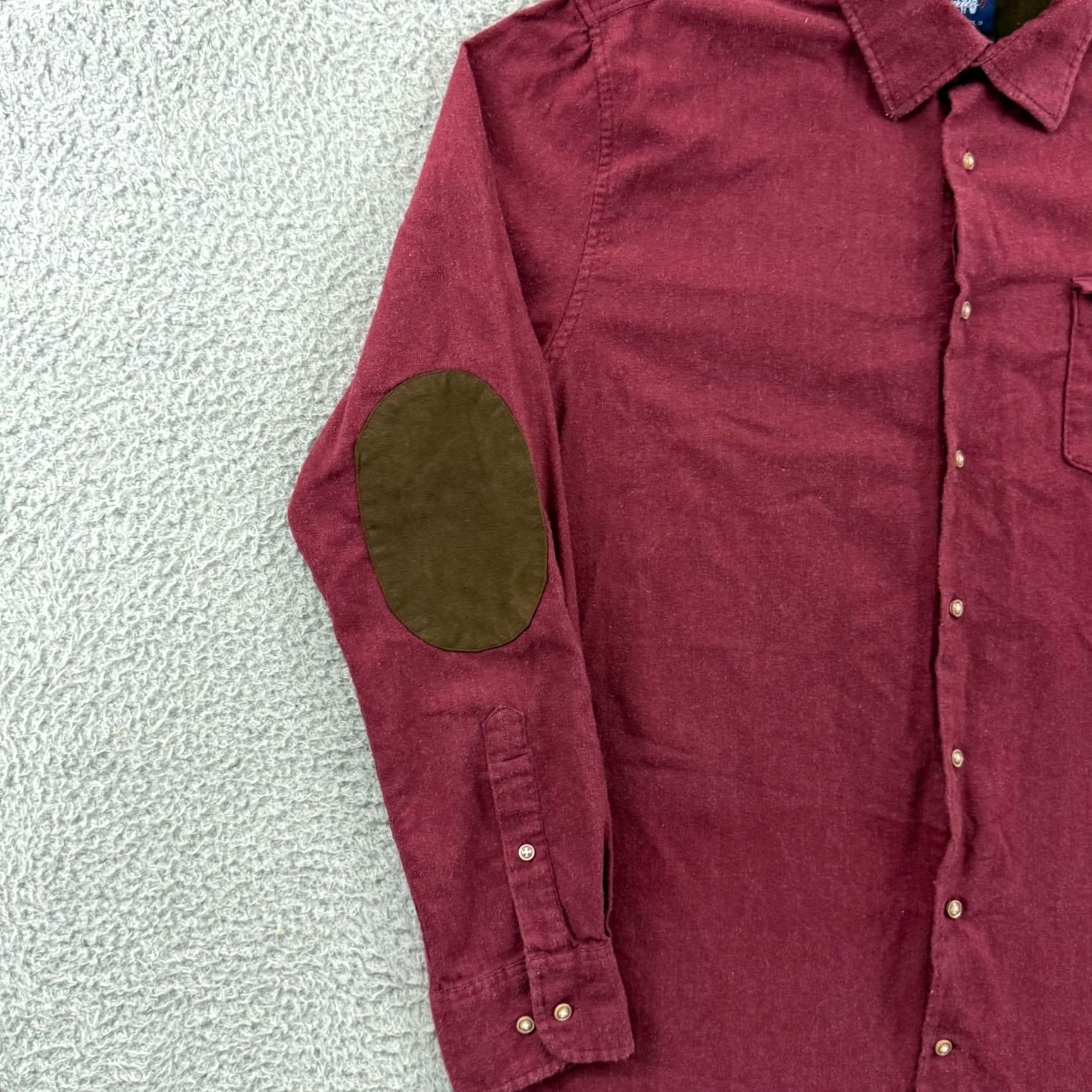 johnnie-O johnnie-O Shirt Mens Large Red Button Up Chamois Long Sleeve Preppy Size US L / EU 52-54 / 3 - 5 Thumbnail