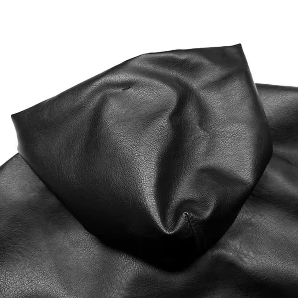 Japanese Brand × Vintage high-quality jacket with hood made of synthetic leather Size US XL / EU 56 / 4 - 5 Thumbnail