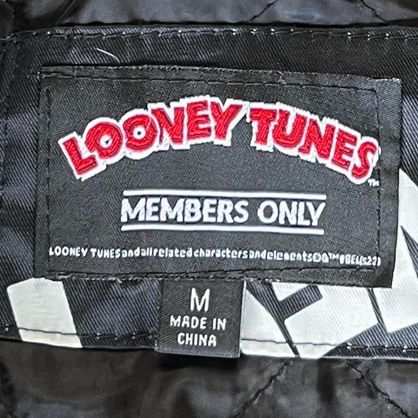 Cartoon Network × Members Only Crazy Vintage Y2K Looney Tunes Members Only Jacket Hoodie Size US M / EU 48-50 / 2 - 4 Thumbnail