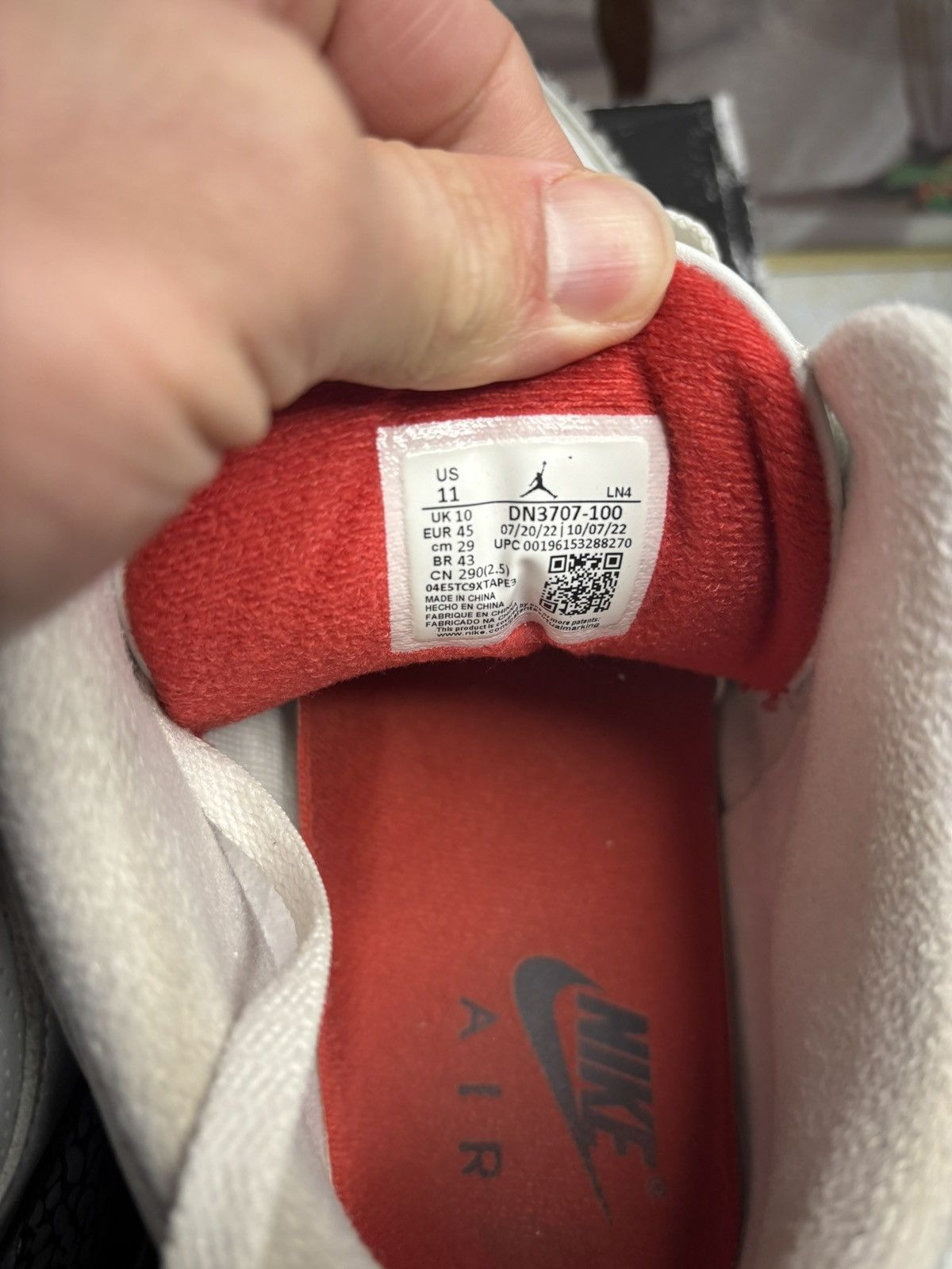 Jordan Brand Jordan 3 Retro white Cement reimagined Size US 11 / EU 44 - 6 Thumbnail