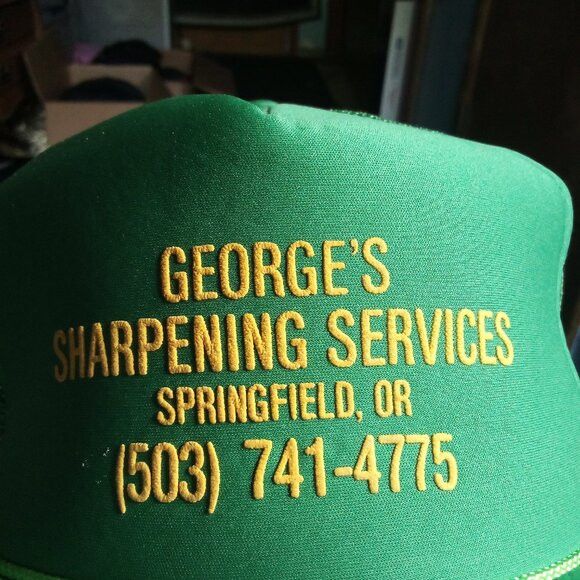 Other Vintage George's Sharpening Services Rope Snap Trucker Hat Size ONE SIZE - 2 Thumbnail