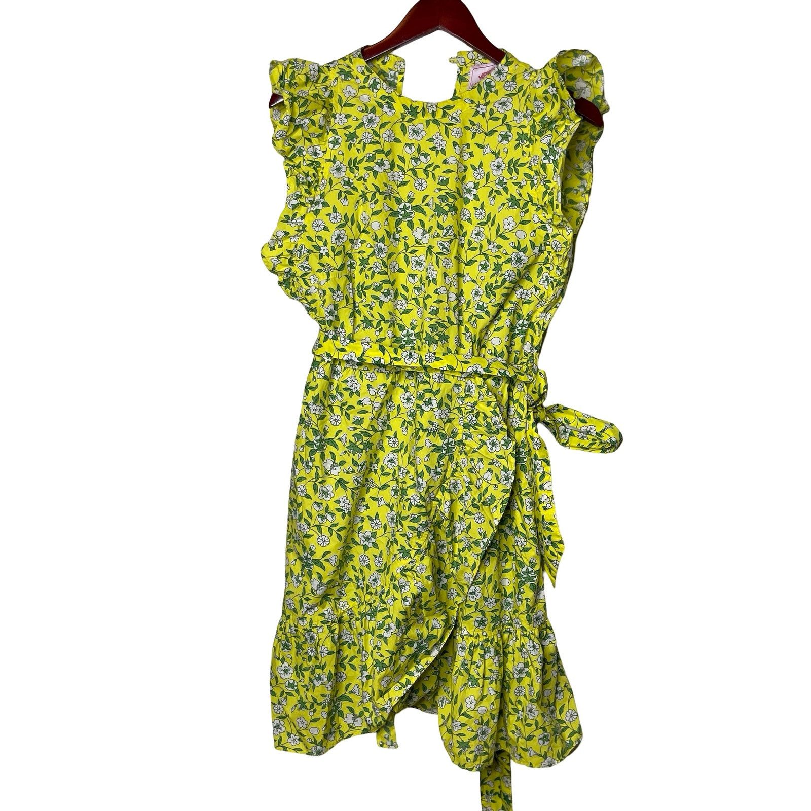 Banjanan Banjanan Audrey Mini Floral Cotton Dress Yellow Womens L Size L / US 10 / IT 46 - 2 Thumbnail