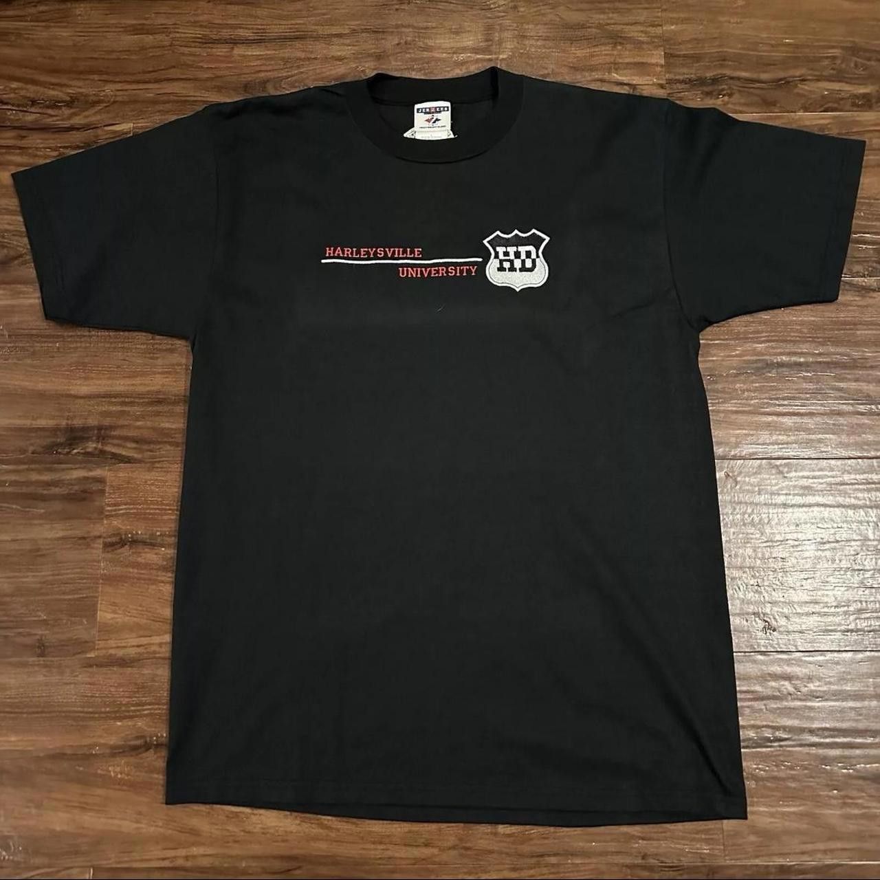 Designer Harley Davidson Parody Harleyville University black T-shirt Size US L / EU 52-54 / 3 - 1 Thumbnail