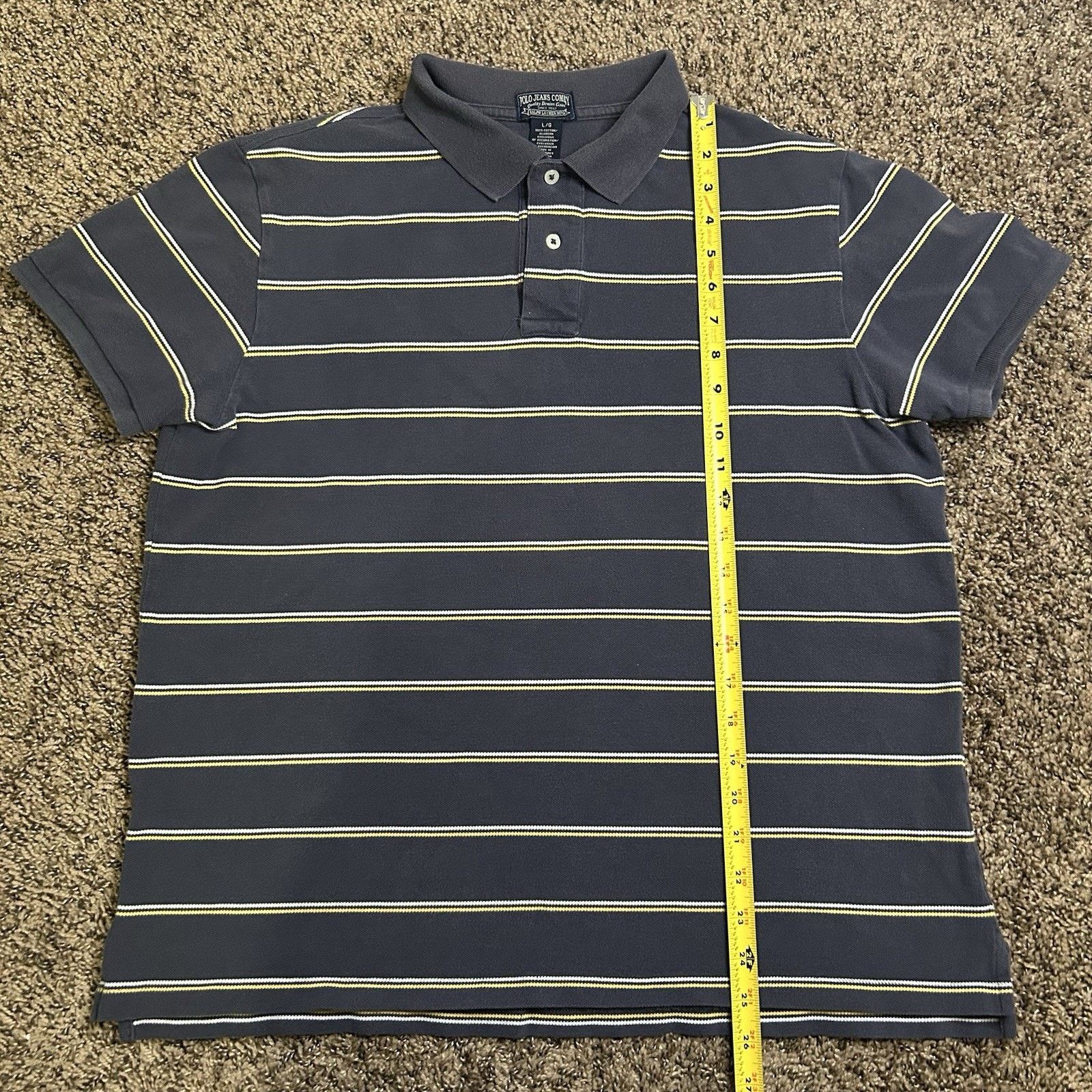 Polo Ralph Lauren Vintage Polo Jean Company Ralph Lauren Collared Striped Lg Size US L / EU 52-54 / 3 - 9 Thumbnail
