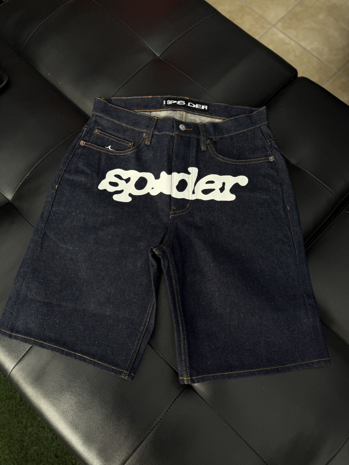 Sp5der Sp5der Jean Shorts Blue Size 28 (NEW) Size US 28 / EU 44 - 2 Thumbnail