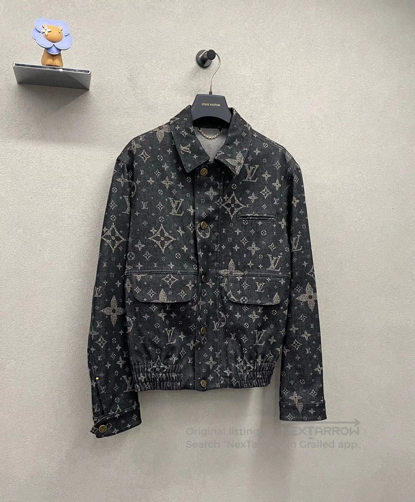 Louis Vuitton LV Black Logo Printed Jacket Size 48. Size US M / EU 48-50 / 2 - 3 Thumbnail