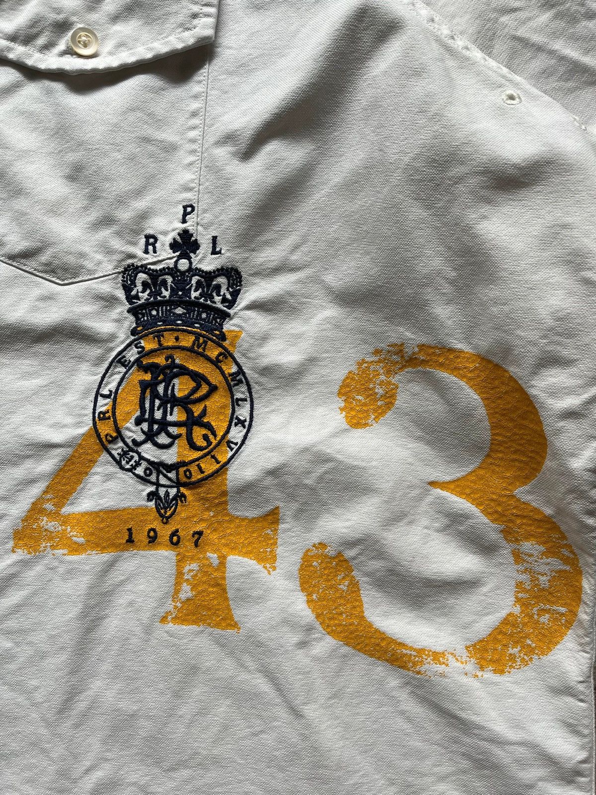 Ralph Lauren Polo Ralph Lauren Sz XXL / 38 Shirt #43 White 2000s Size US XXL / EU 58 / 5 - 3 Thumbnail
