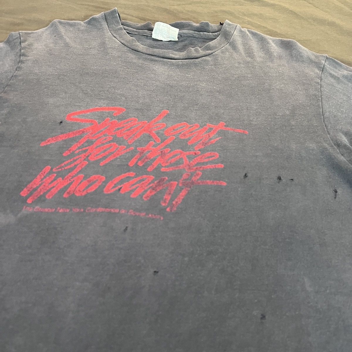 Vintage Rare Vtg Speak out for those who can't Soviet Jewry Faded Size US L / EU 52-54 / 3 - 6 Thumbnail