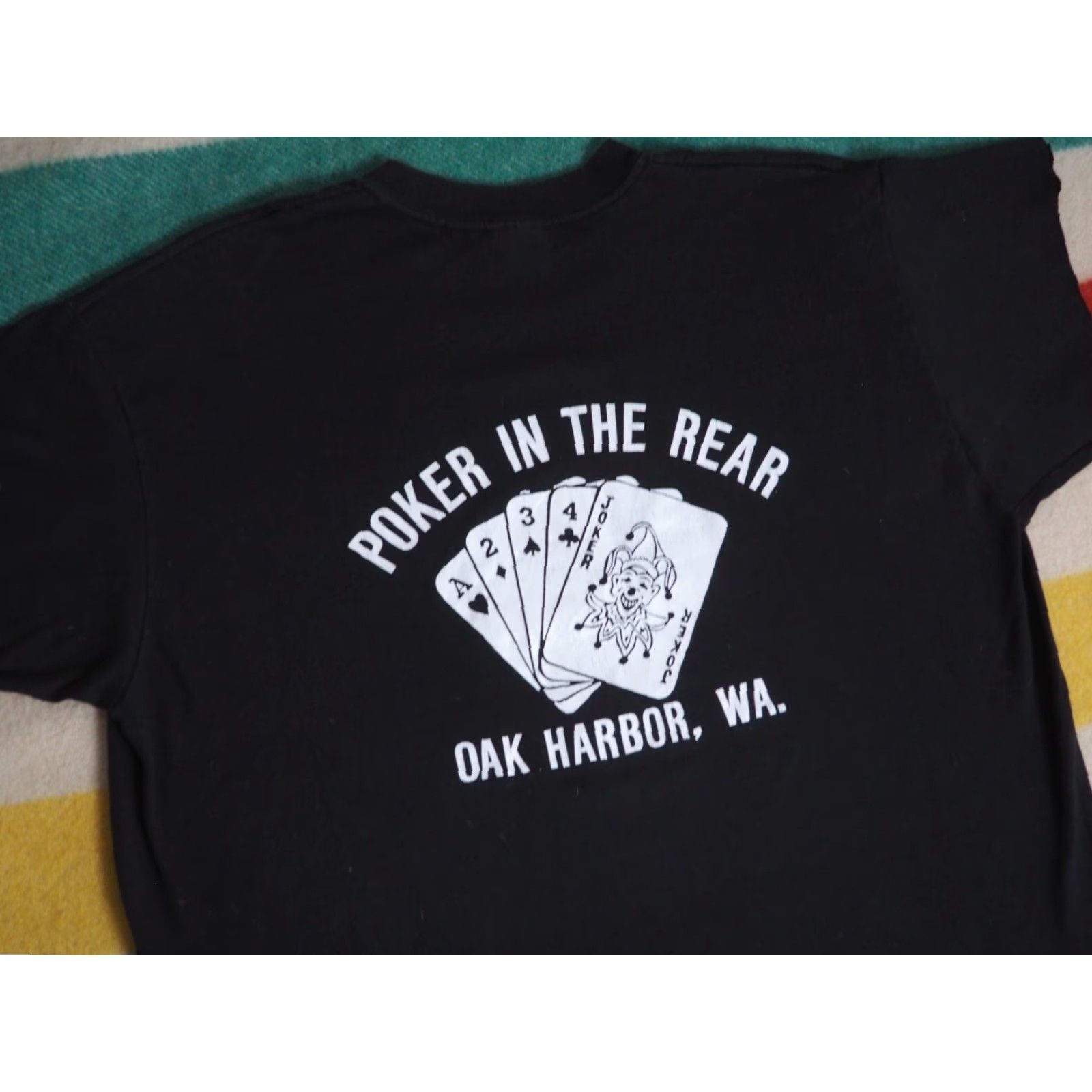 Vintage VTG 80s Stedman Harborlite Tavern Pub Bar WA Poker USA Black Tee Shirt L Mens Graphic Tee Vintage 1980s Grunge Size US L / EU 52-54 / 3 - 6 Thumbnail