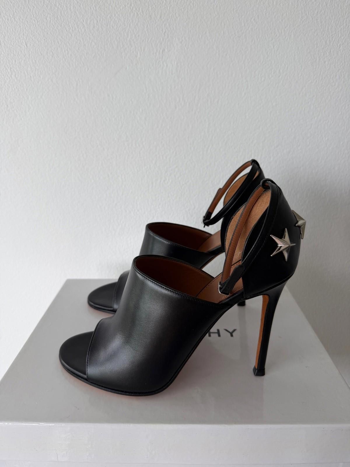 Givenchy new Givenchy womens stars sandals 10 heels shoes black 36.5 Size US 5.5 / IT 35.5 - 1 Thumbnail