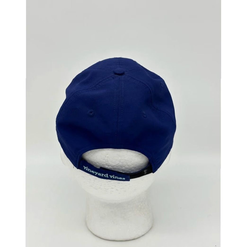 Vineyard Vines Vineyard Vines Hat Baseball Cap Unisex Adjustable Blue Green Whale Hook And Loop Size ONE SIZE - 4 Thumbnail