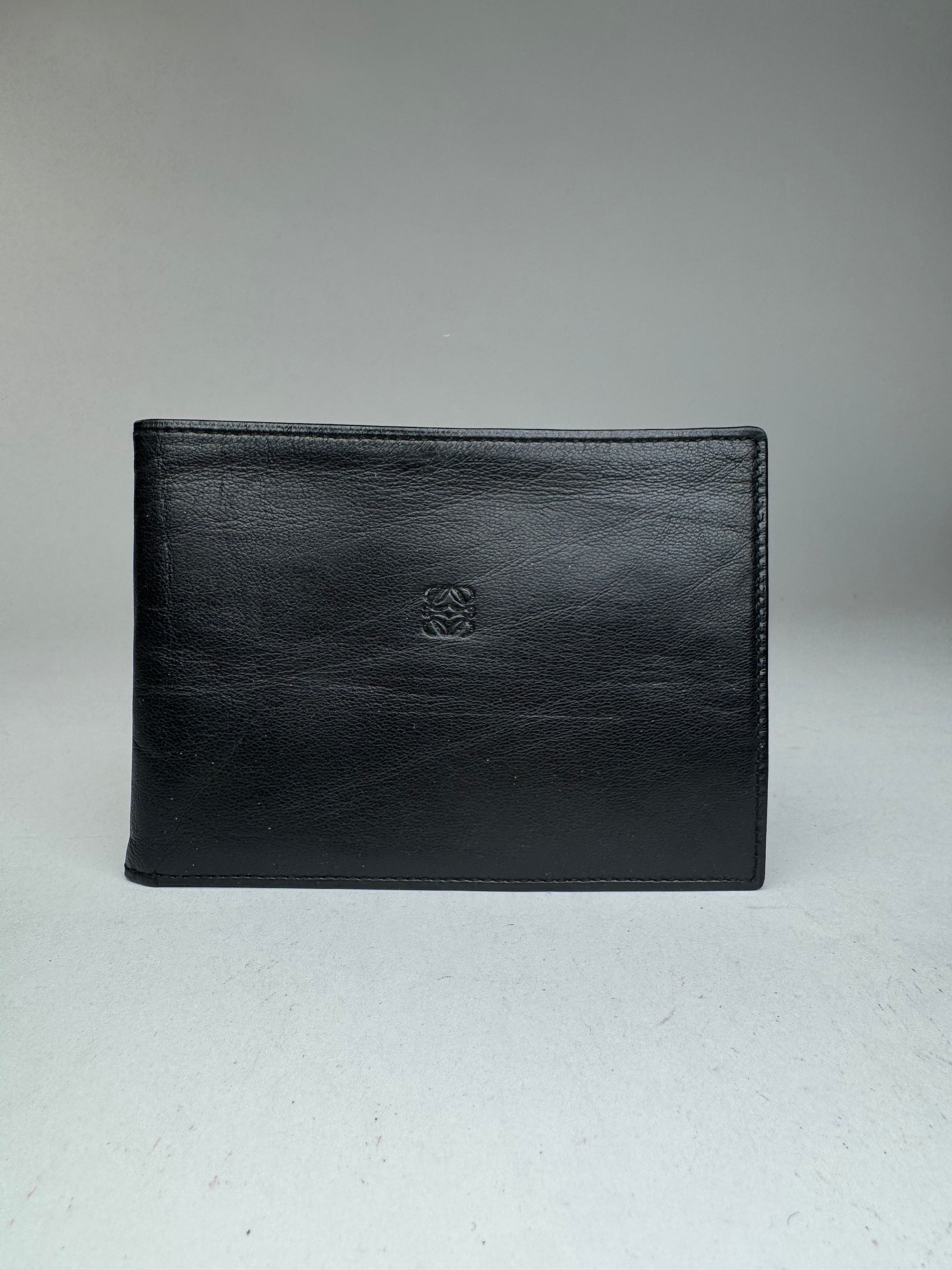 Loewe Vintage Madrid Flapable leather wallet black Size ONE SIZE - 1 Thumbnail