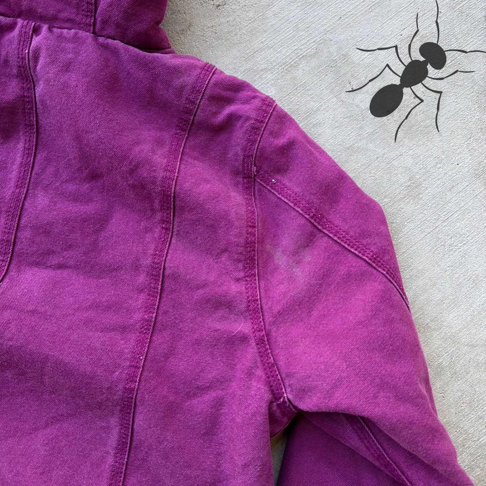 Carhartt × Vintage Carhartt YOUTH purple sierra hooded work wear jacket Size US M / EU 48-50 / 2 - 7 Thumbnail