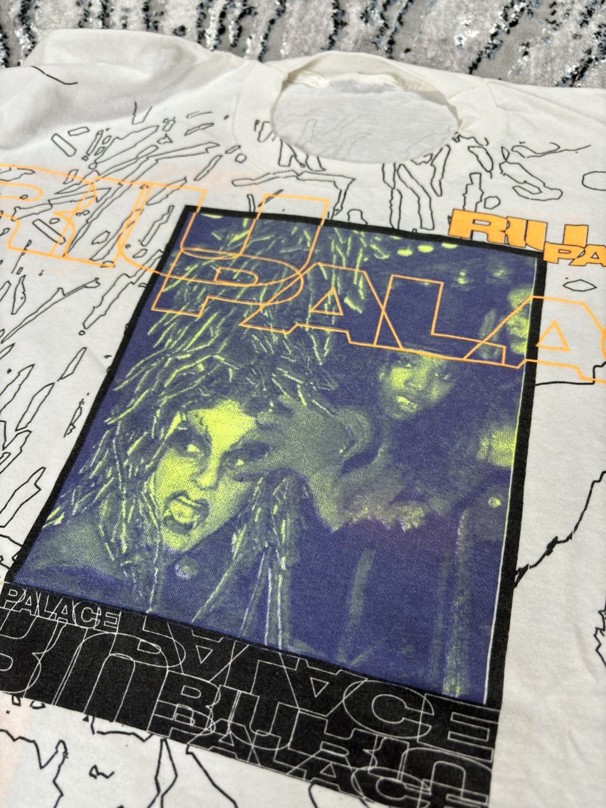 Japanese Brand × Vintage Vintage all over print power hard rave gabber t shirt tee Size US XL / EU 56 / 4 - 4 Thumbnail