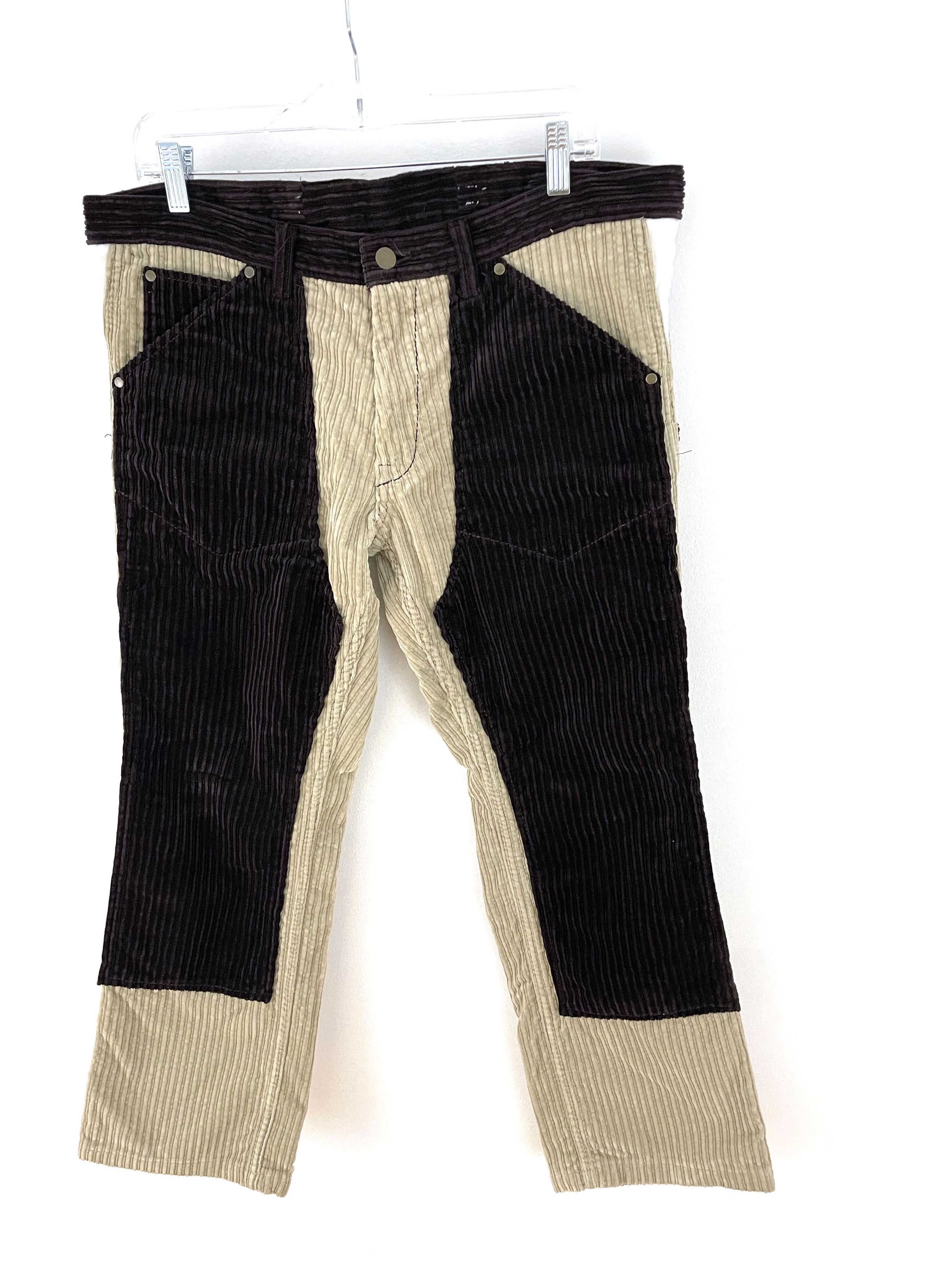 Number (N)ine 2000's Patchwork Corduroy Pants Size US 36 / EU 52 - 2 Thumbnail
