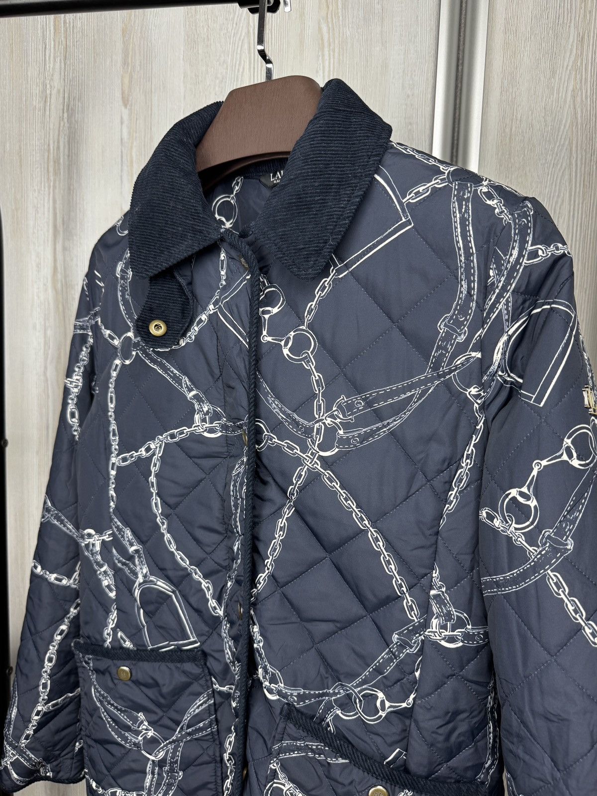 Lauren Ralph Lauren LAUREN RALPH LAUREN Black label Belting Print Quilted Jacket Size S / US 4 / IT 40 - 7 Thumbnail