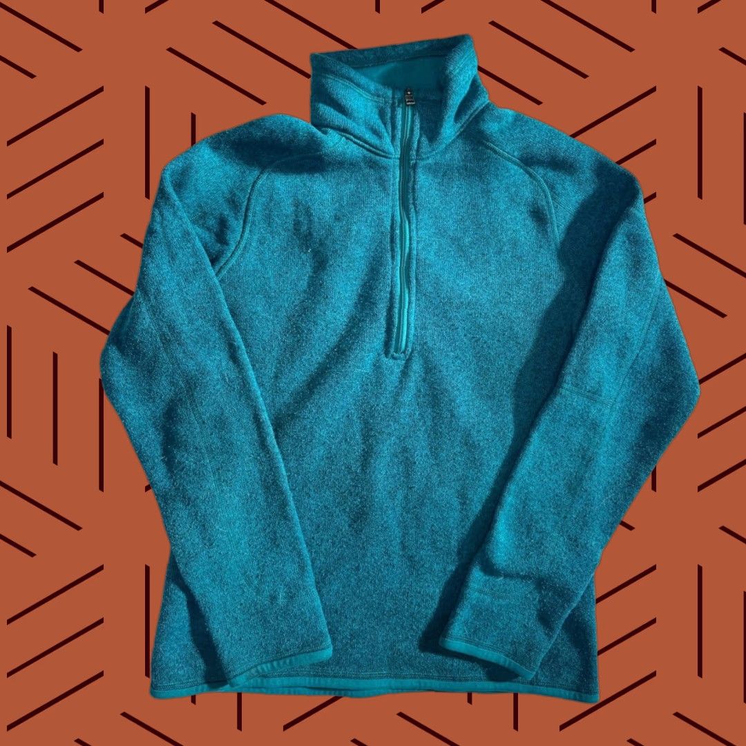 Patagonia Patagonia Women's Better Sweater 1/4-Zip Blue Green Size M Sweater Womens 1/4-Zip Size M / US 6-8 / IT 42-44 - 1 Thumbnail
