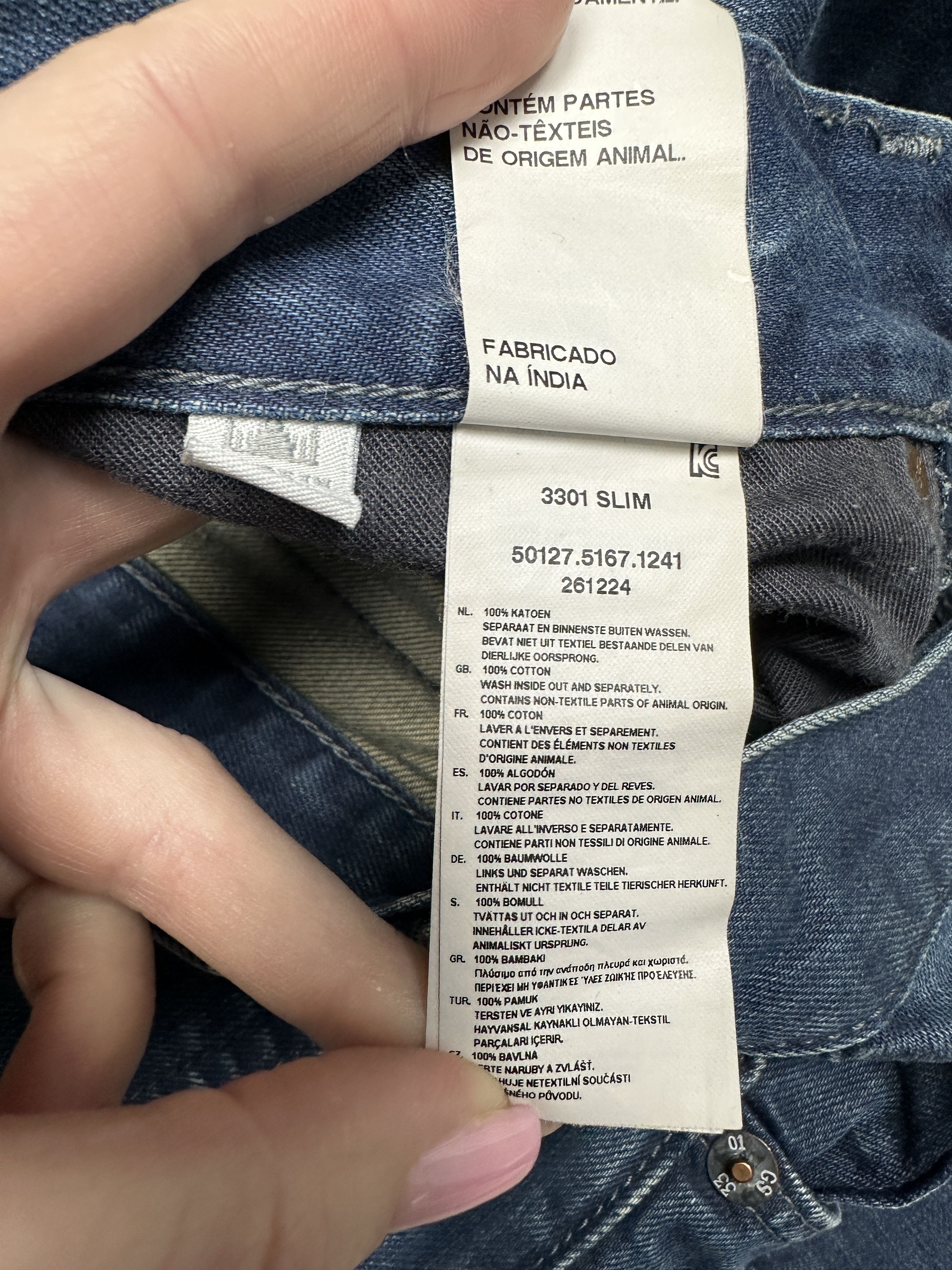 G-Star G Star Raw 3301 Slim Mens Denim Pants Jeans Size US 31 - 8 Thumbnail