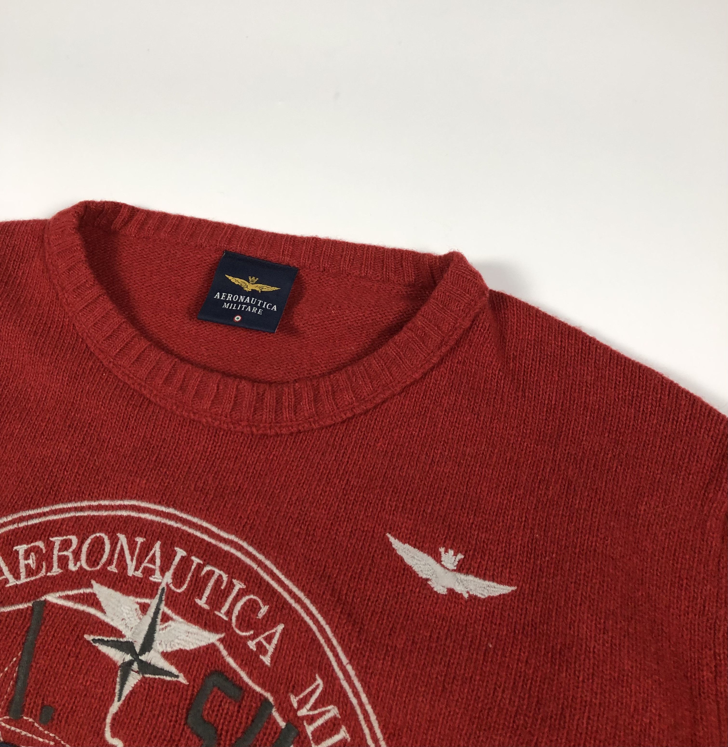 Aeronautica Militare Aeronautica Militare Crewneck Sweater Size US L / EU 52-54 / 3 - 3 Thumbnail