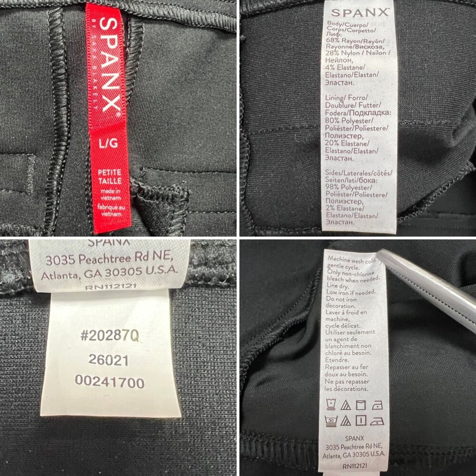Spanx SPANX Ponte Straight Pant Black Petite L Cropped NWT Size 30" / US 8 / IT 44 - 5 Thumbnail
