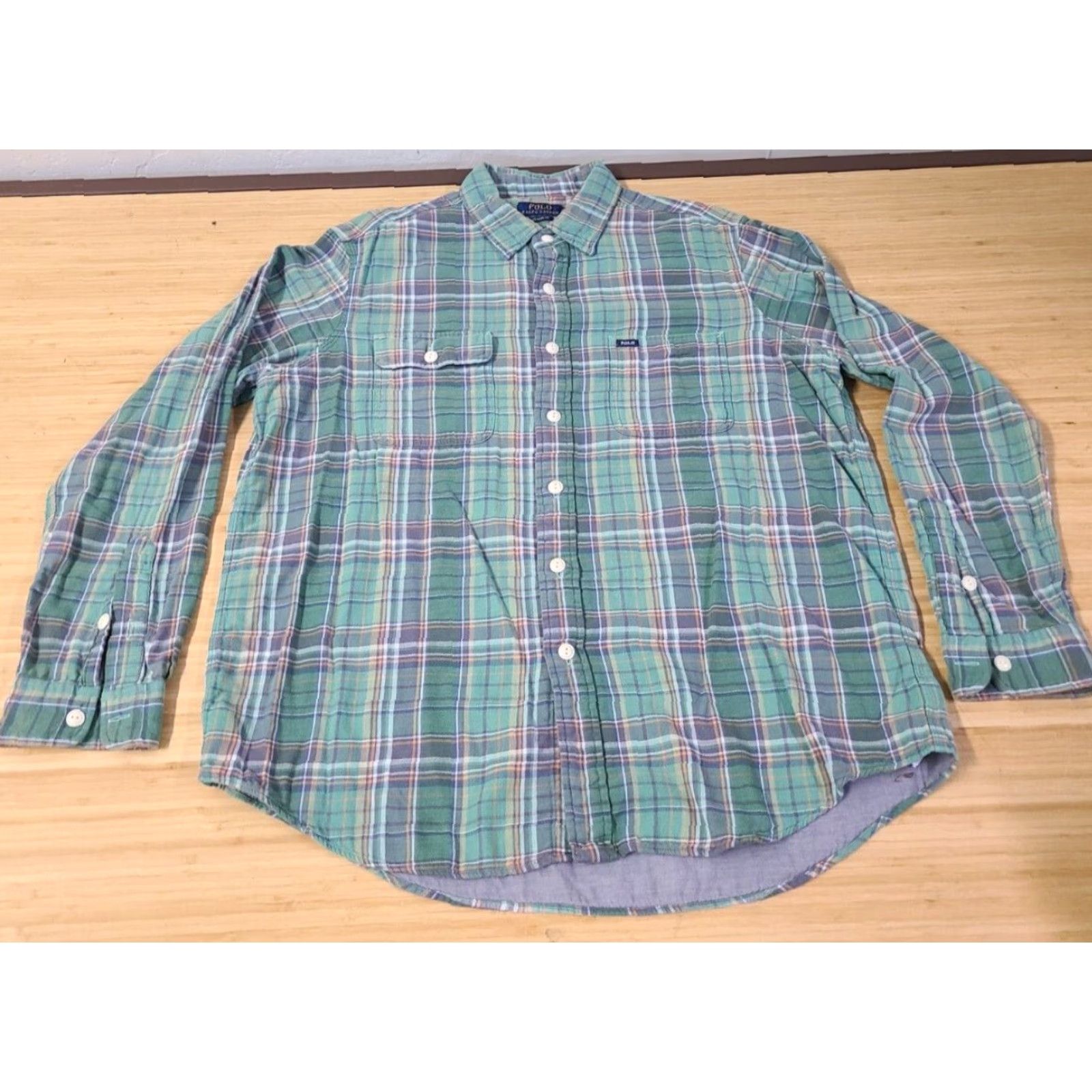Polo Ralph Lauren Polo Ralph Lauren Flannel Shirt Men's XL Colorful Plaid Button Up Classic Fit Size US XL / EU 56 / 4 - 2 Thumbnail