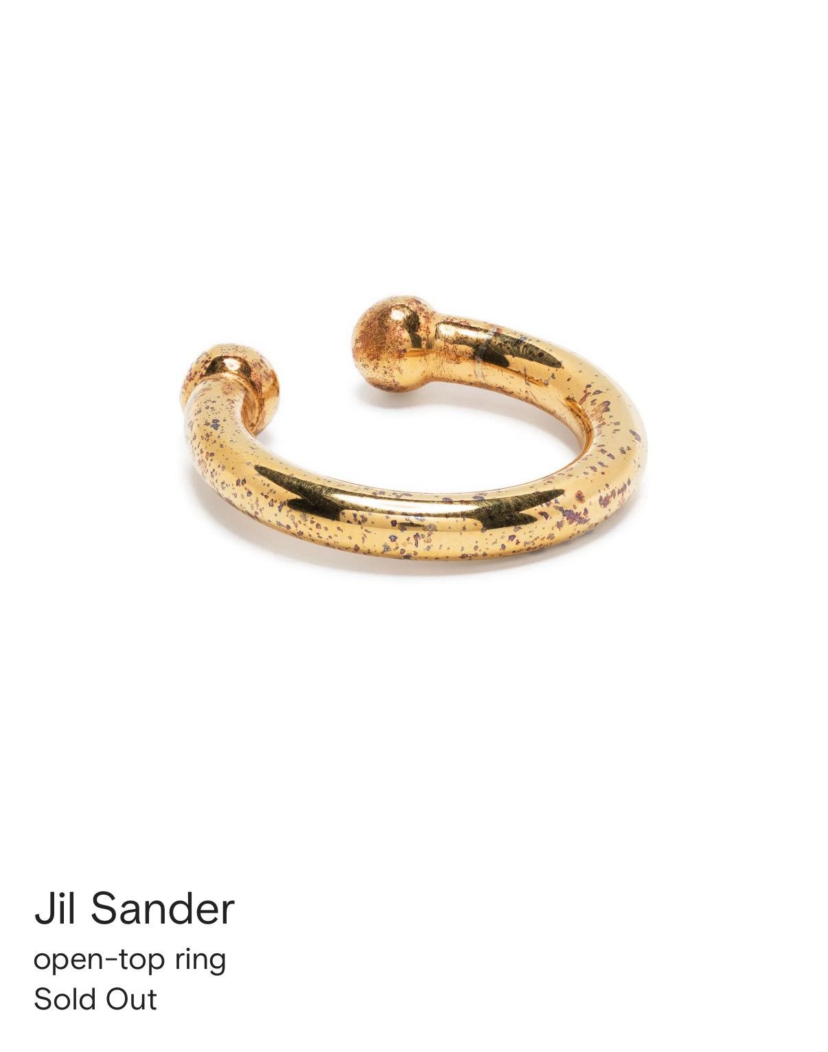 Jil Sander Jil Sander open top ring Size ONE SIZE - 4 Thumbnail