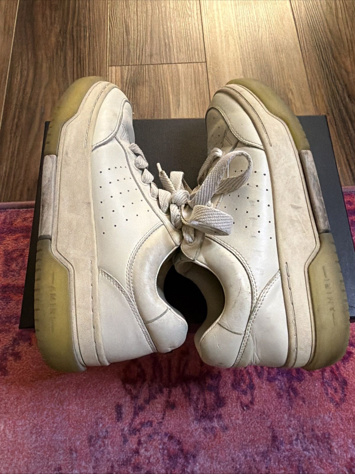 Amiri Amiri Stadium Low Alabaster Size 41 Mens Used Size US 9 / EU 42 - 7 Thumbnail