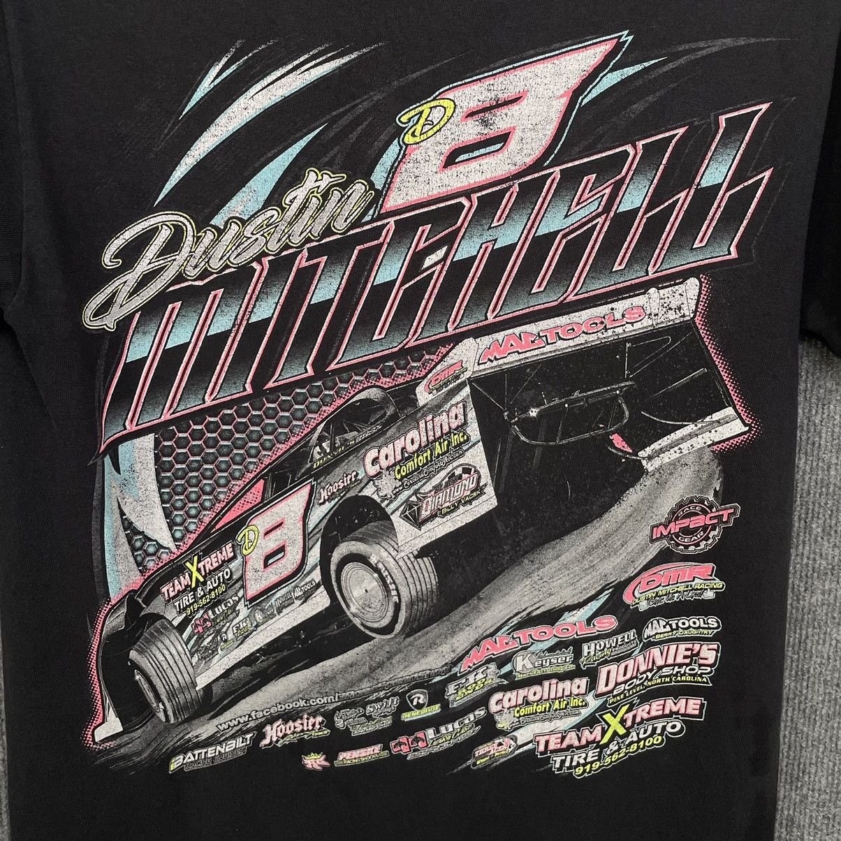NASCAR × Vintage Dustin Mitchell Racing Promo T Shirt Size US M / EU 48-50 / 2 - 6 Thumbnail