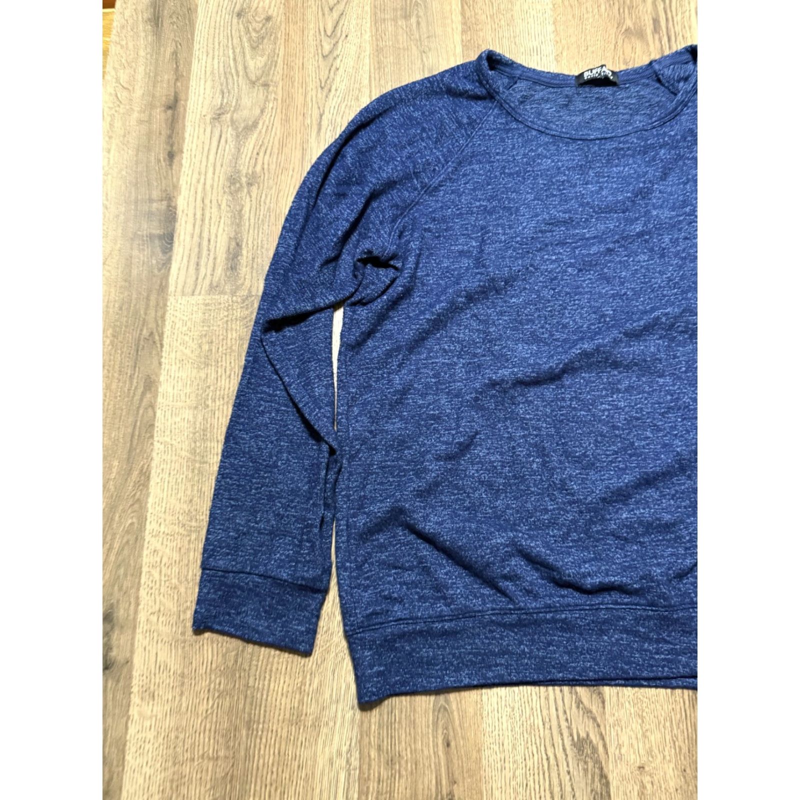 Vintage David Bitton Sweater Men's Large Blue Long Sleeve Crewneck Pullover Size US L / EU 52-54 / 3 - 3 Thumbnail