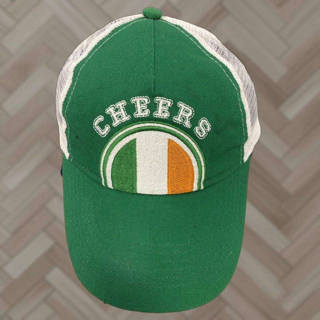 Logo 7 'Cheers' Logo Truckers Cap, Irish Theme, Green Adjustable Hat User: 'Cheers' Logo Truckers Cap, Green Irish Theme Adjustable Hat Size ONE SIZE - 1 Thumbnail