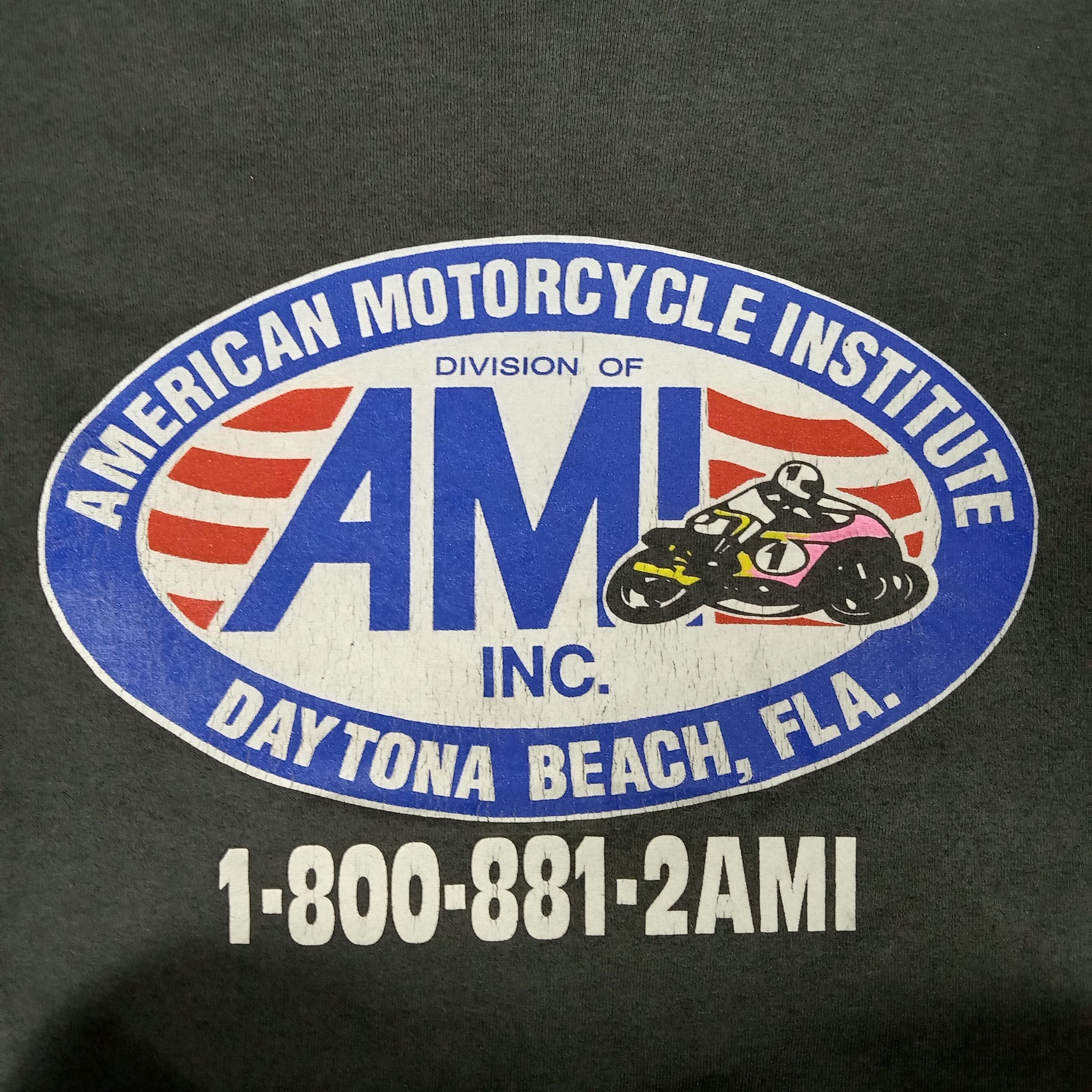 AMI × Vintage Vintage 90's American Motorcycle Institute Bikers Sweatshirt Size US S / EU 44-46 / 1 - 5 Thumbnail