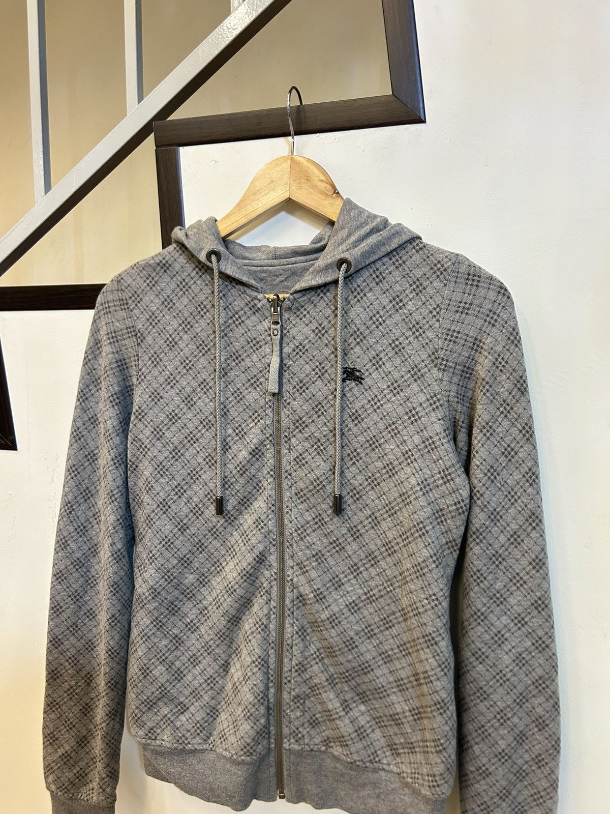 Burberry Burberry Blue Label Reversible Nova Check Zip Hoodie - Grey Size US S / EU 44-46 / 1 - 3 Thumbnail